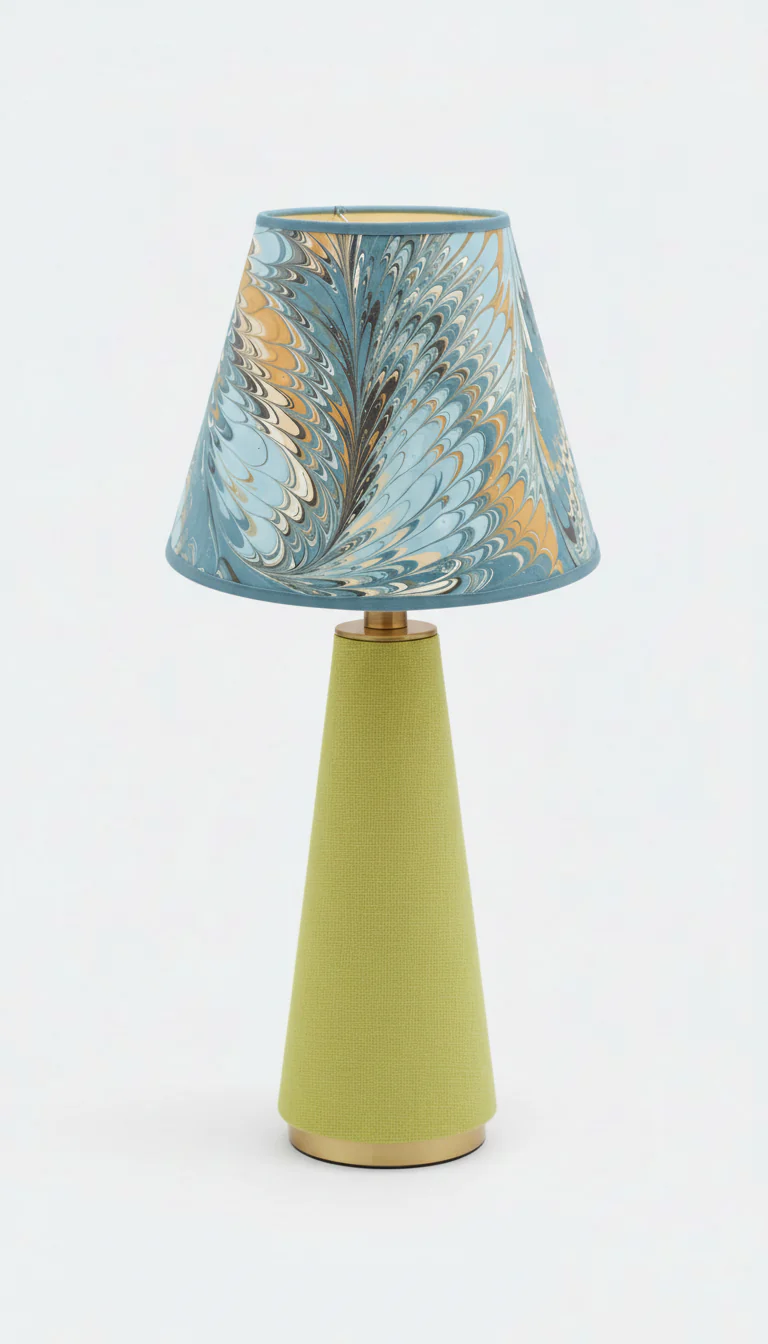 10" Empire Lampshade —  Hand-Marbled - Image 10
