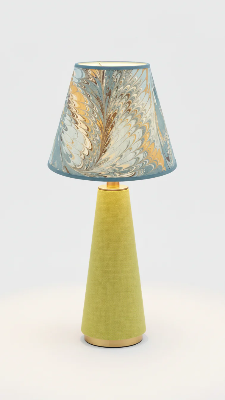 10" Empire Lampshade —  Hand-Marbled - Image 11