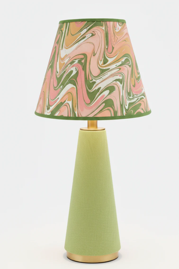 10" Empire Lampshade —  Hand-Marbled - Image 14