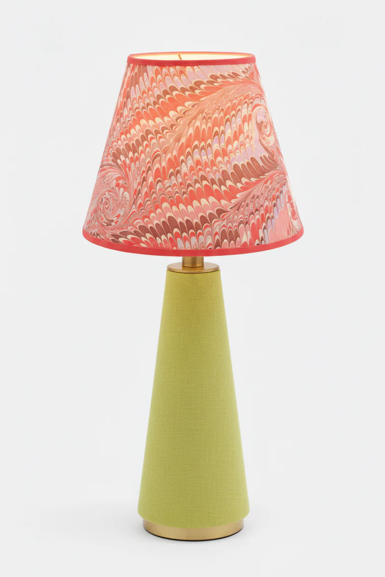 10" Empire Lampshade —  Hand-Marbled - Image 8