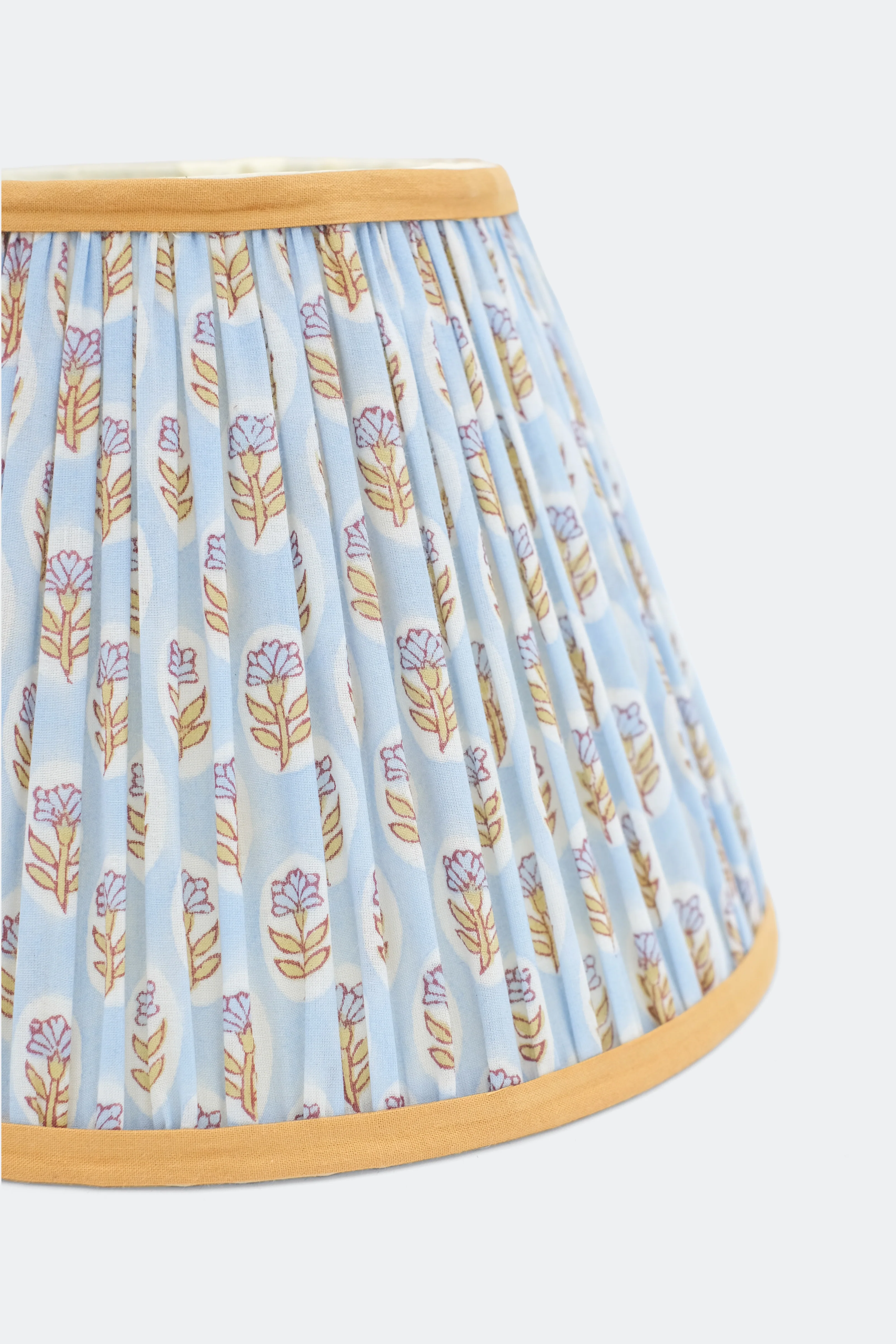 10” Pleated Empire Lampshade — Blockprint - Image 10