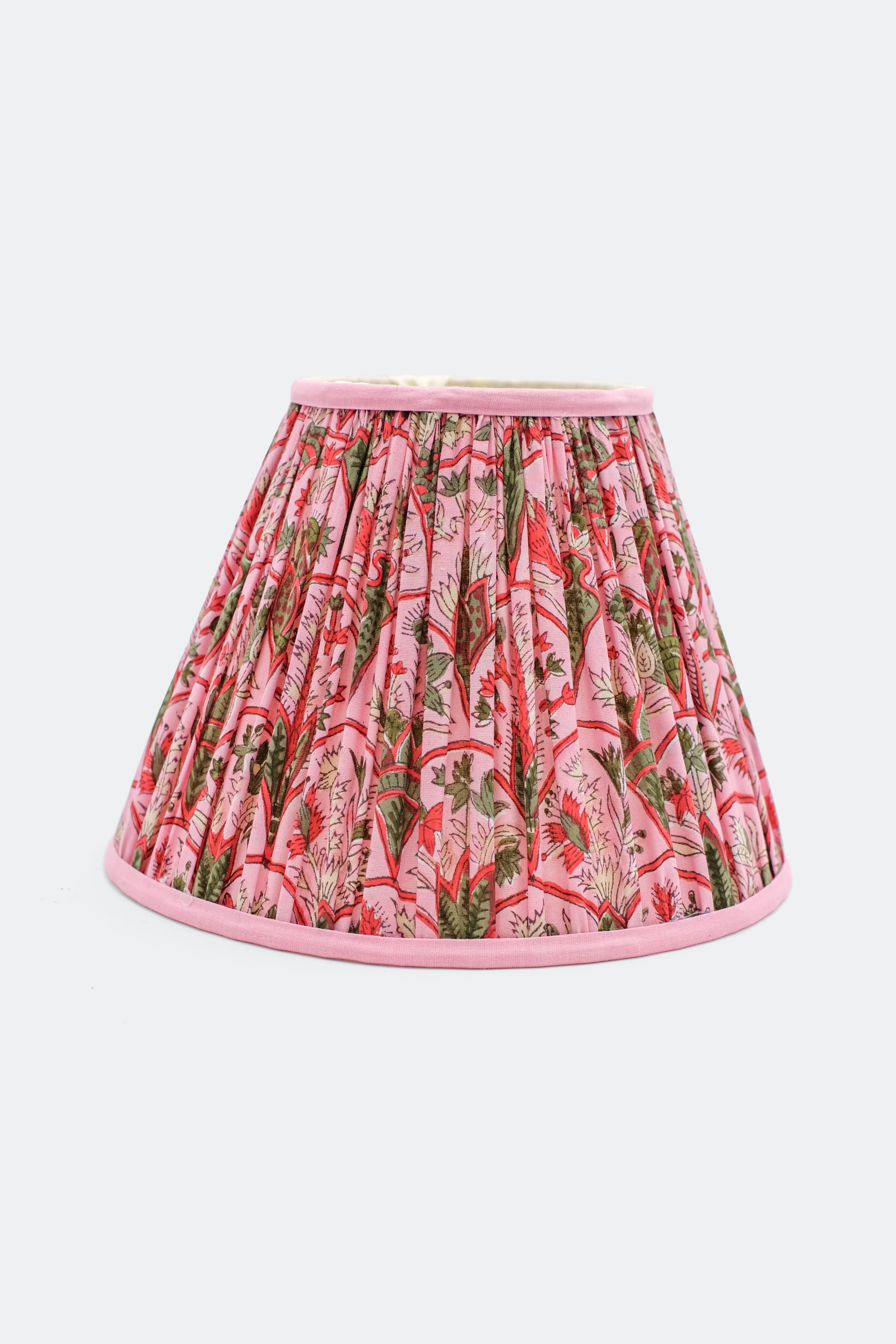 10” Pleated Empire Lampshade — Blockprint - Image 12