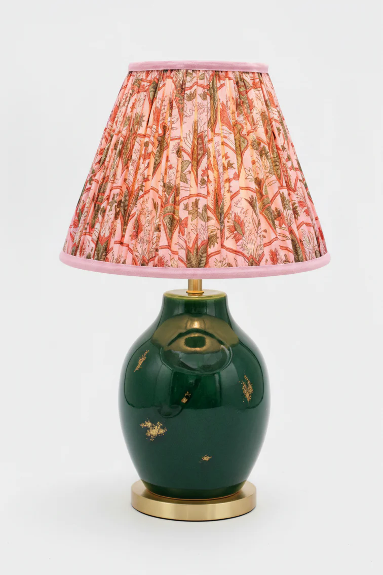 10” Pleated Empire Lampshade — Blockprint - Image 14
