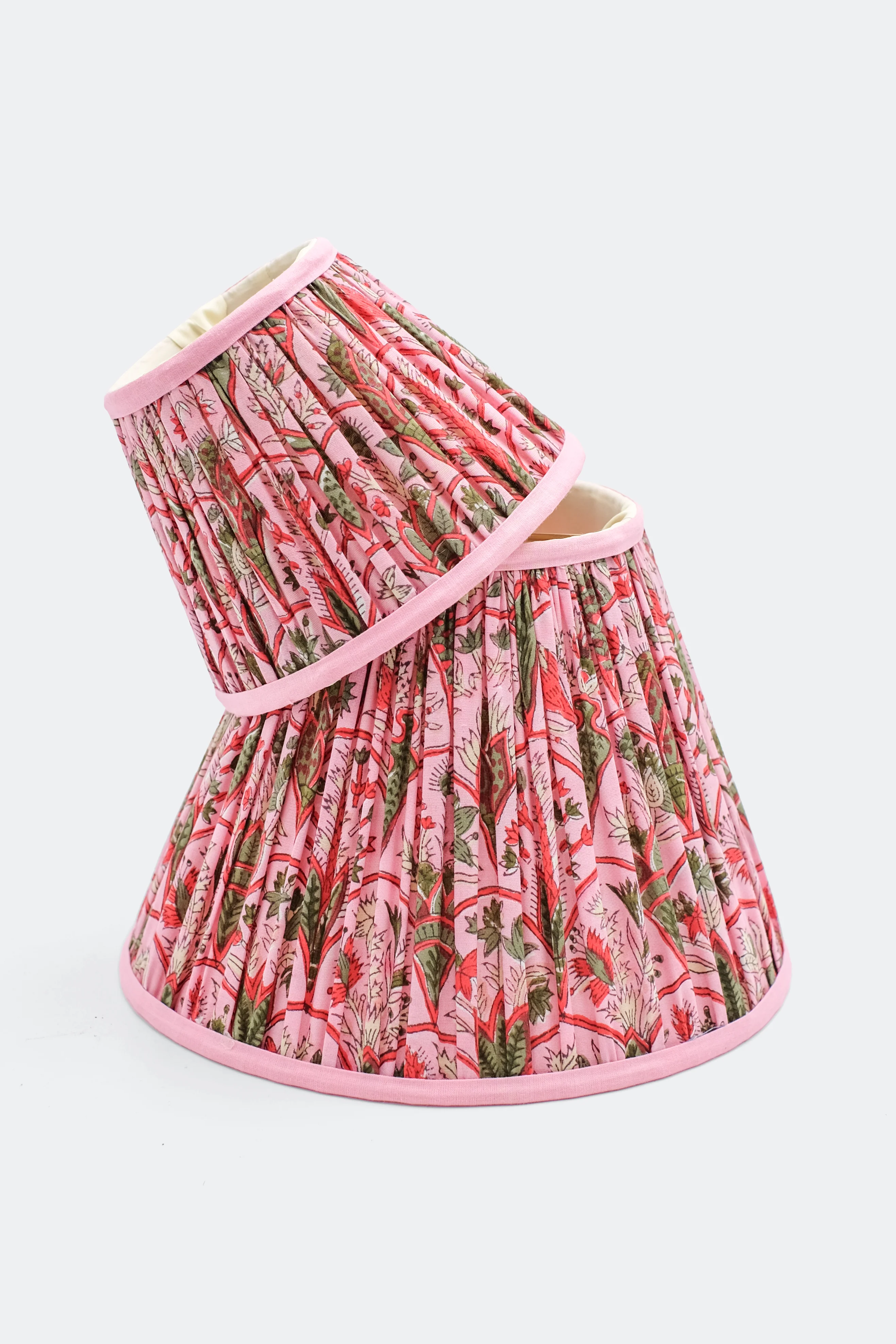 10” Pleated Empire Lampshade — Blockprint - Image 16