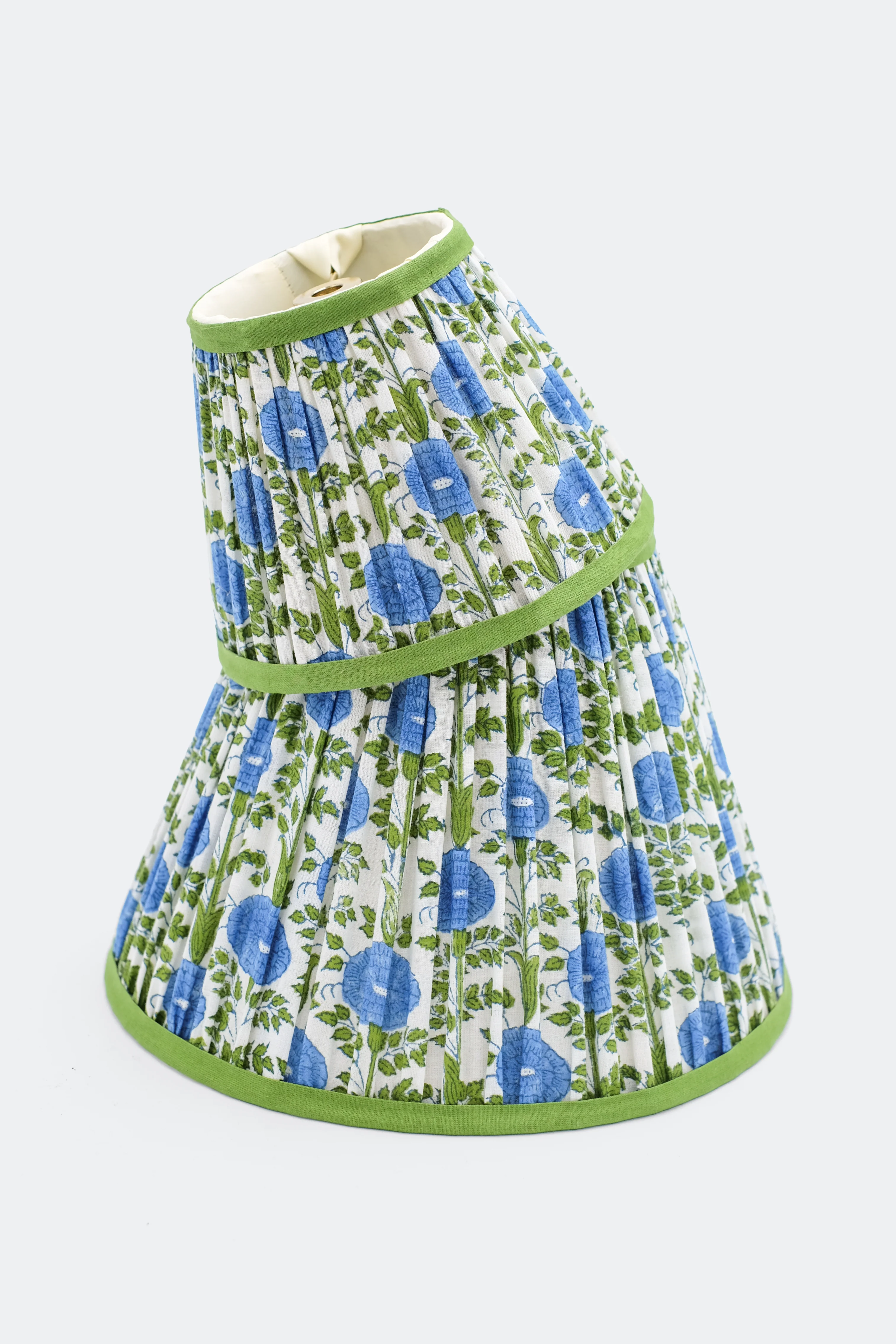 10” Pleated Empire Lampshade — Blockprint - Image 5