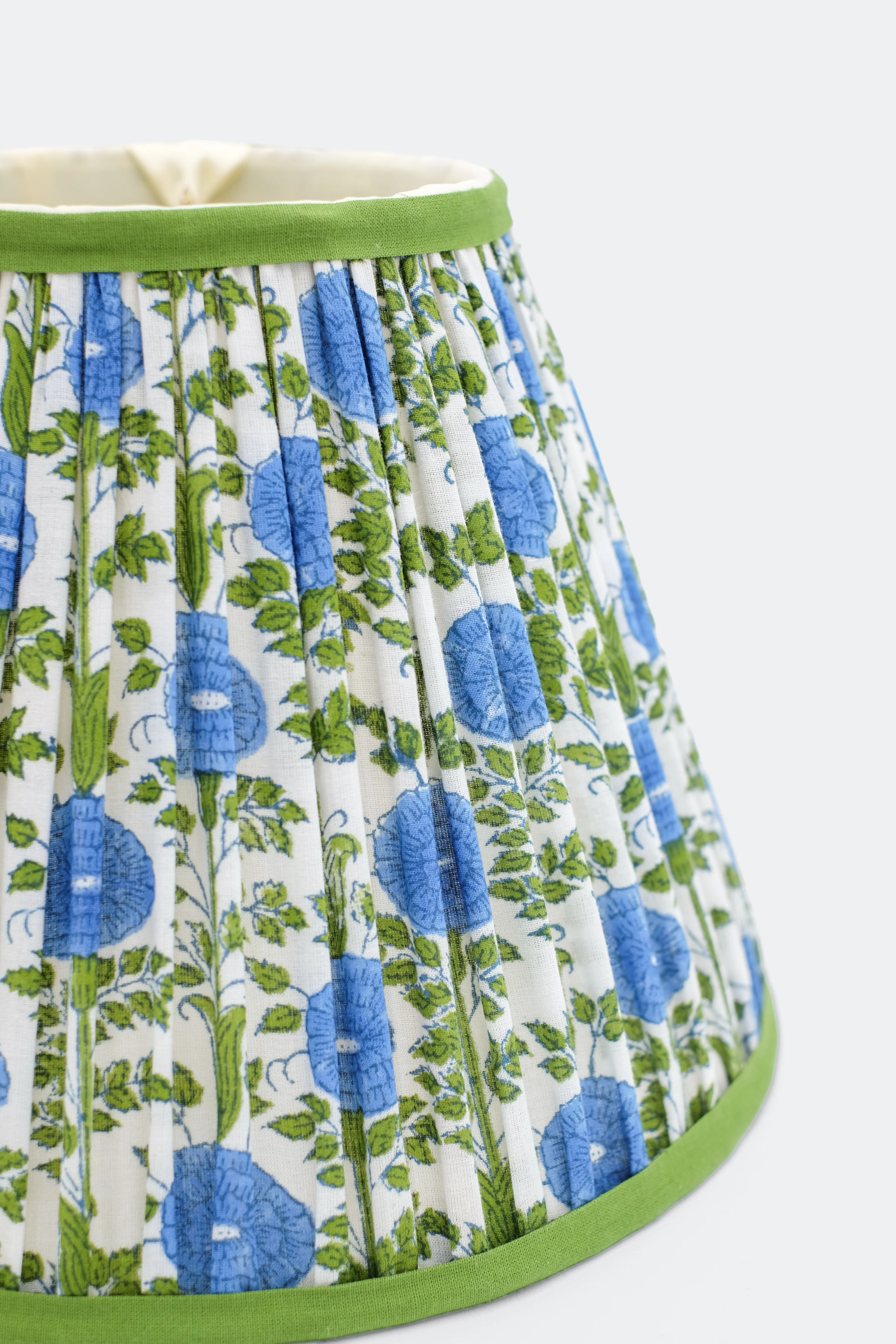 10” Pleated Empire Lampshade — Blockprint - Image 6