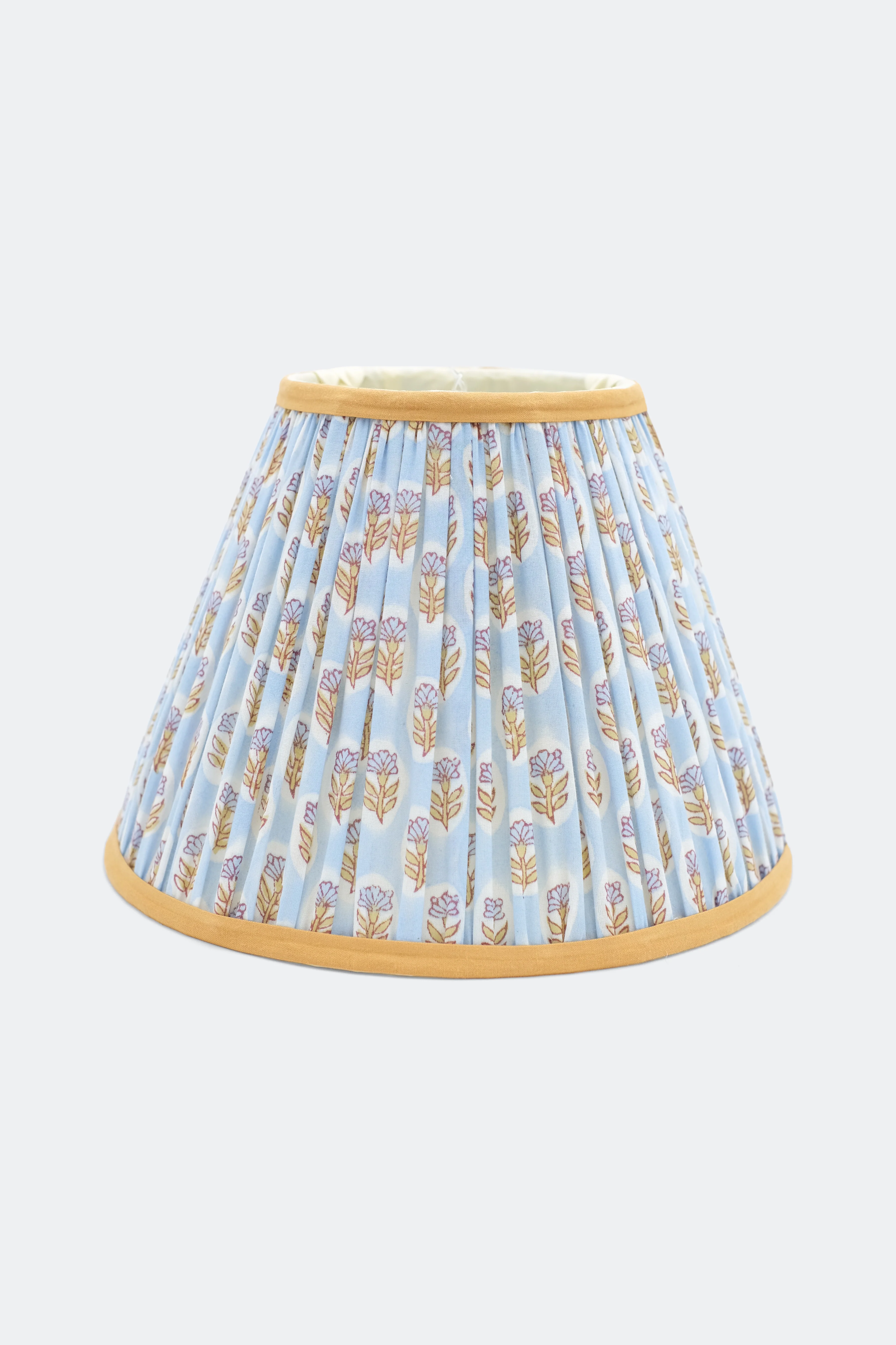 10” Pleated Empire Lampshade — Blockprint - Image 7