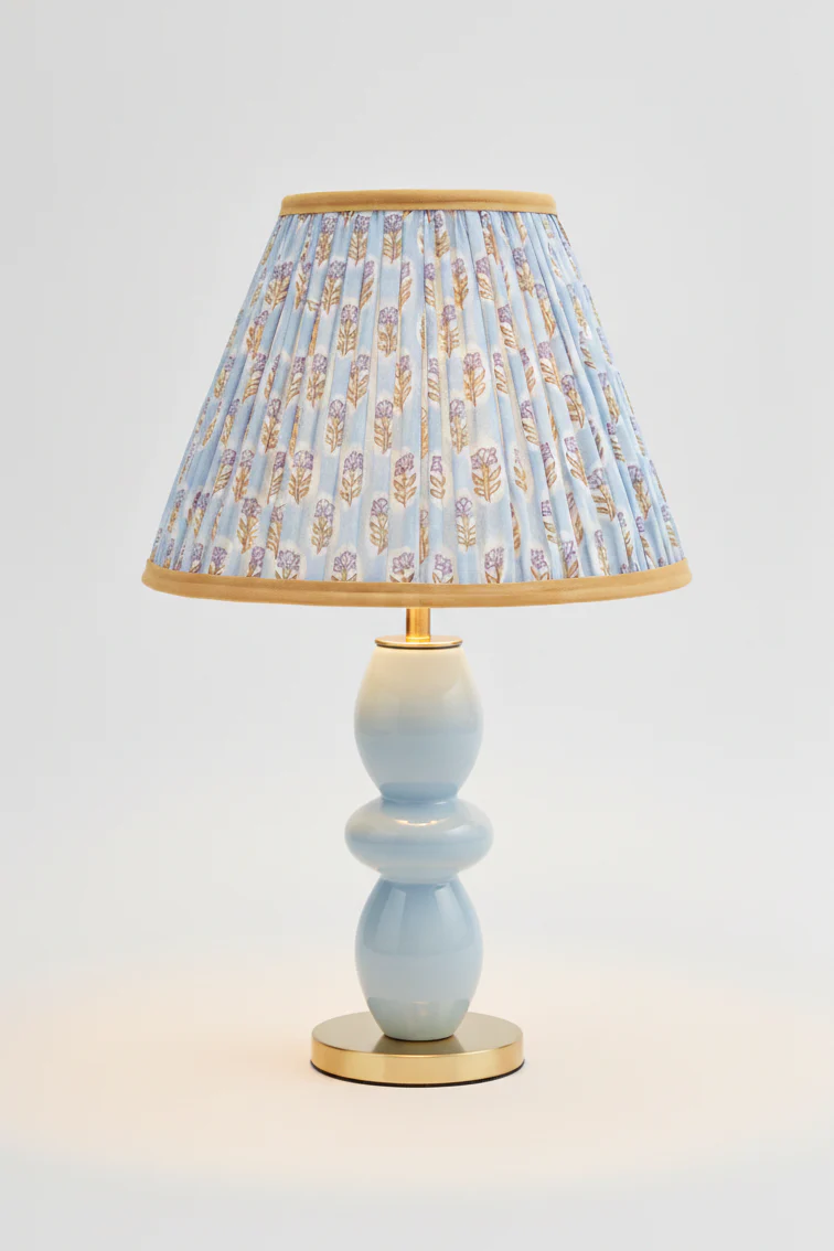 10” Pleated Empire Lampshade — Blockprint - Image 9