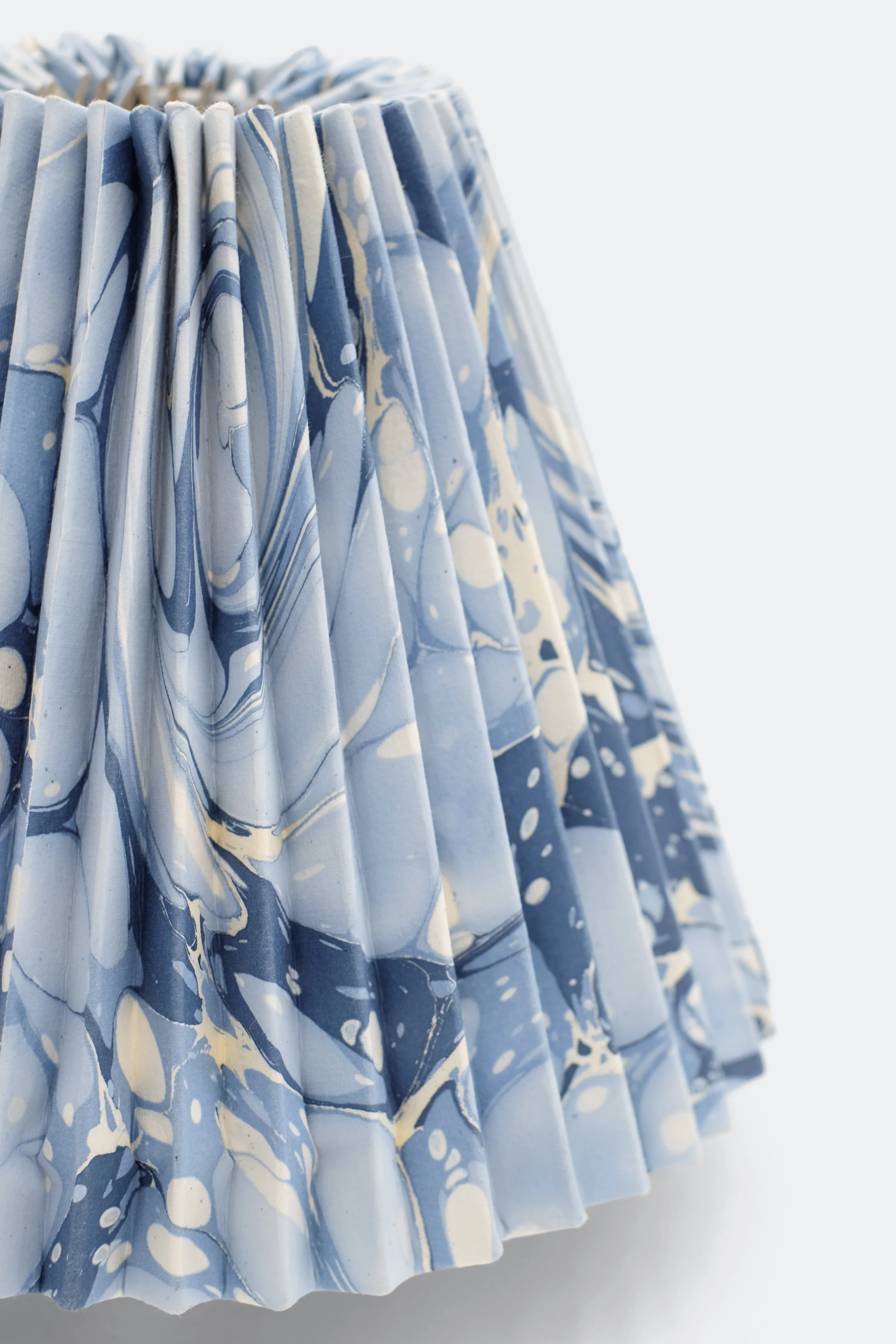 10" Pleated Empire Lampshade —  Hand-Marbled - Image 19