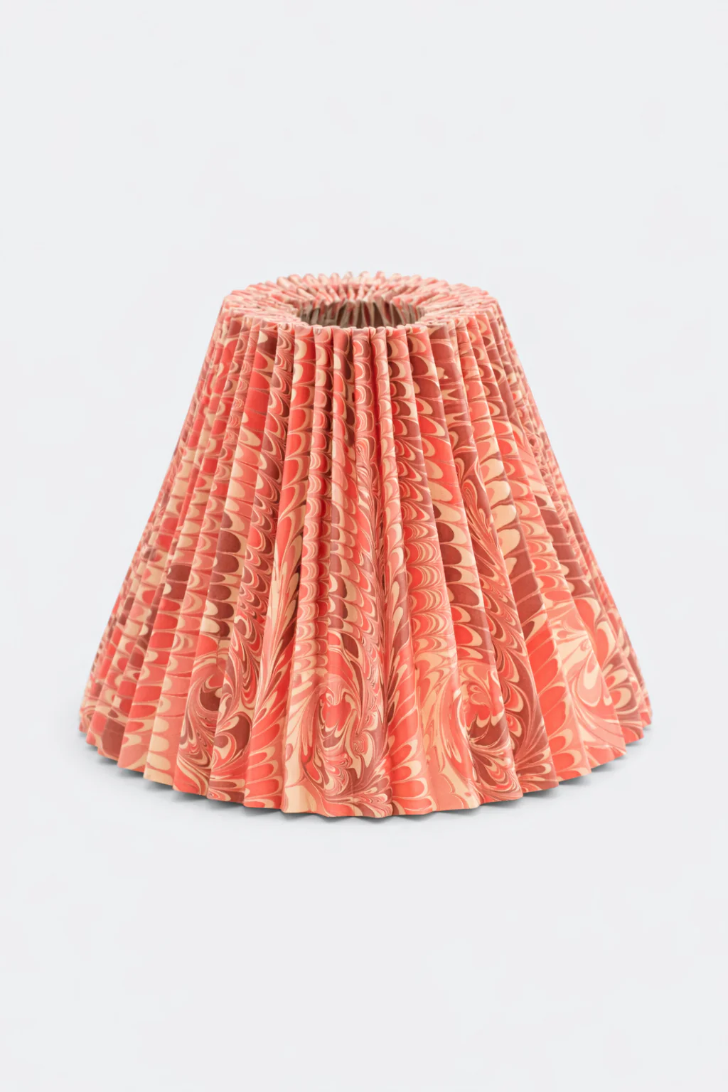10" Pleated Empire Lampshade —  Hand-Marbled - Image 20