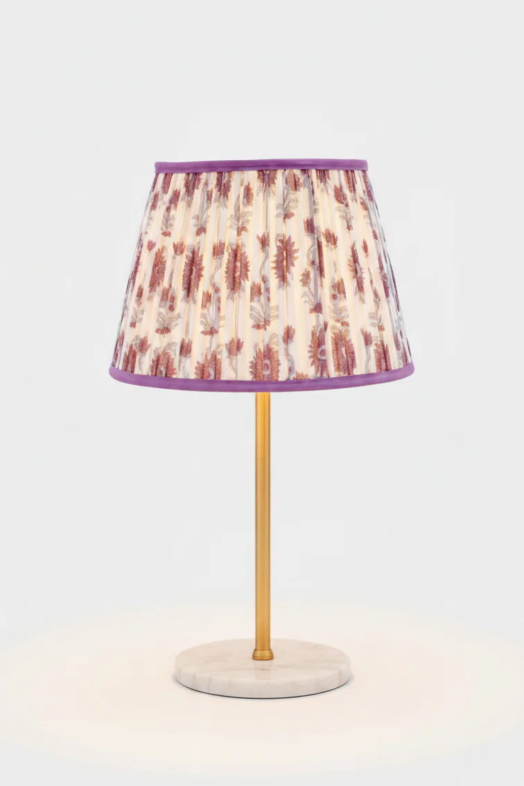 14” Pleated Empire Lampshade — Blockprint - Image 4