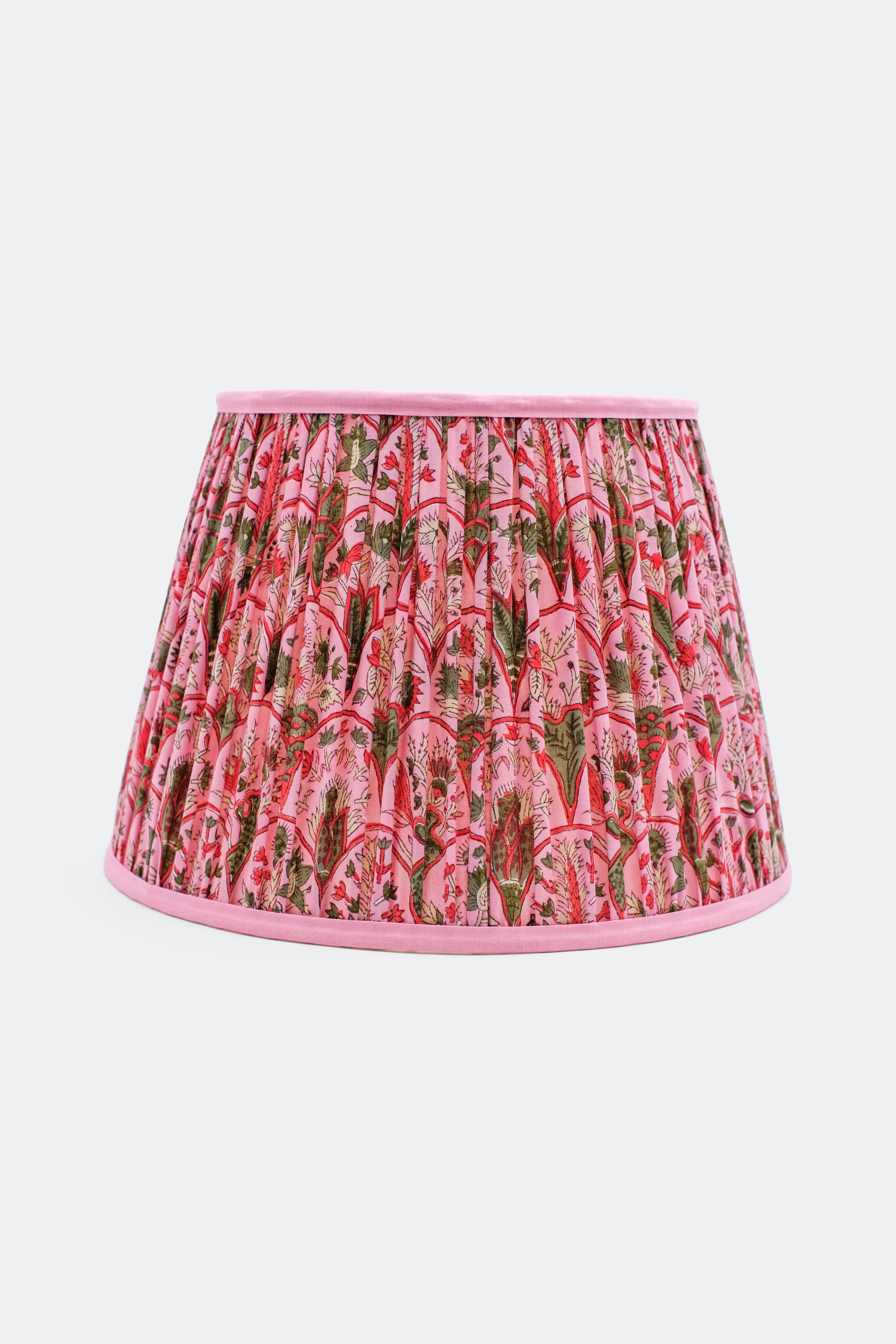 14” Pleated Empire Lampshade — Blockprint - Image 6