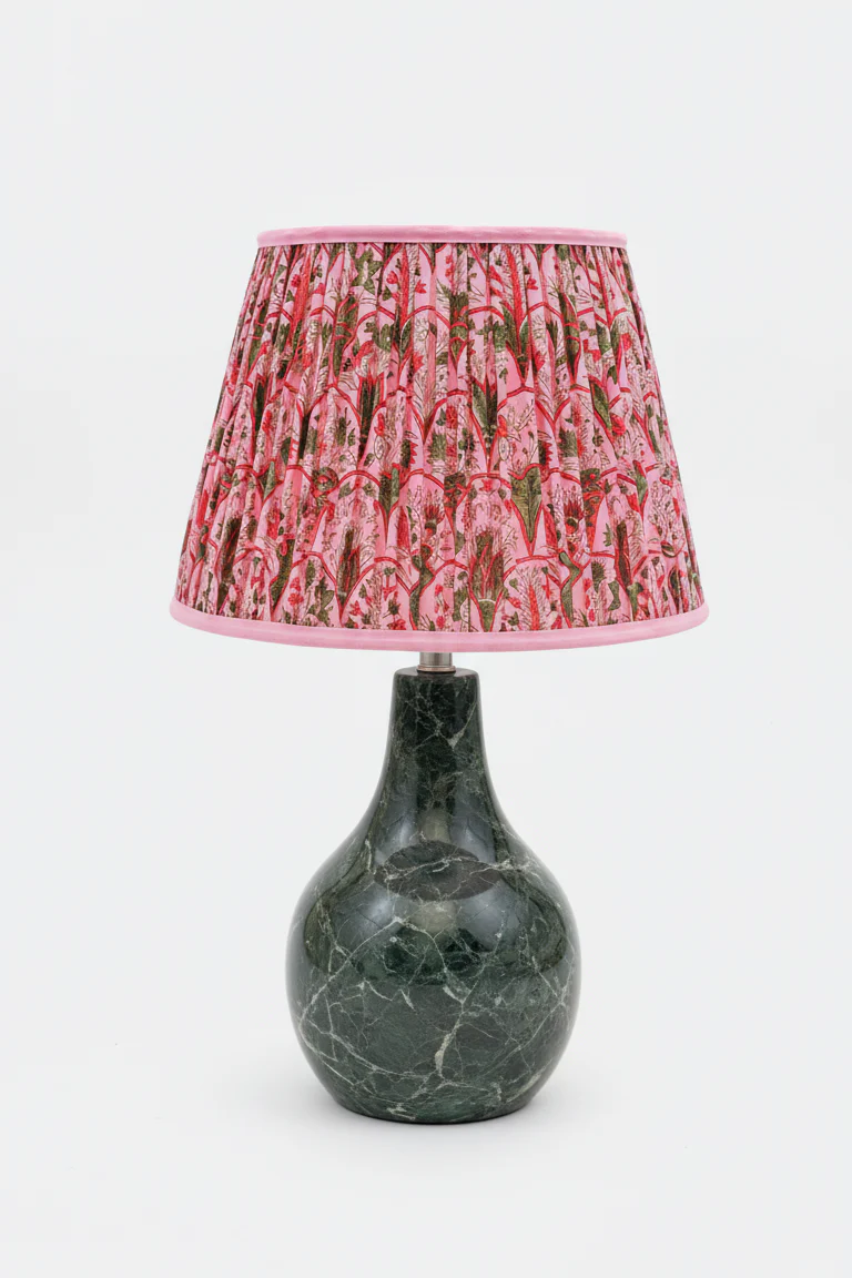 14” Pleated Empire Lampshade — Blockprint - Image 7