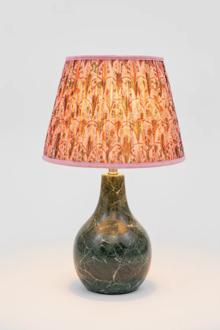 14” Pleated Empire Lampshade — Blockprint - Image 8