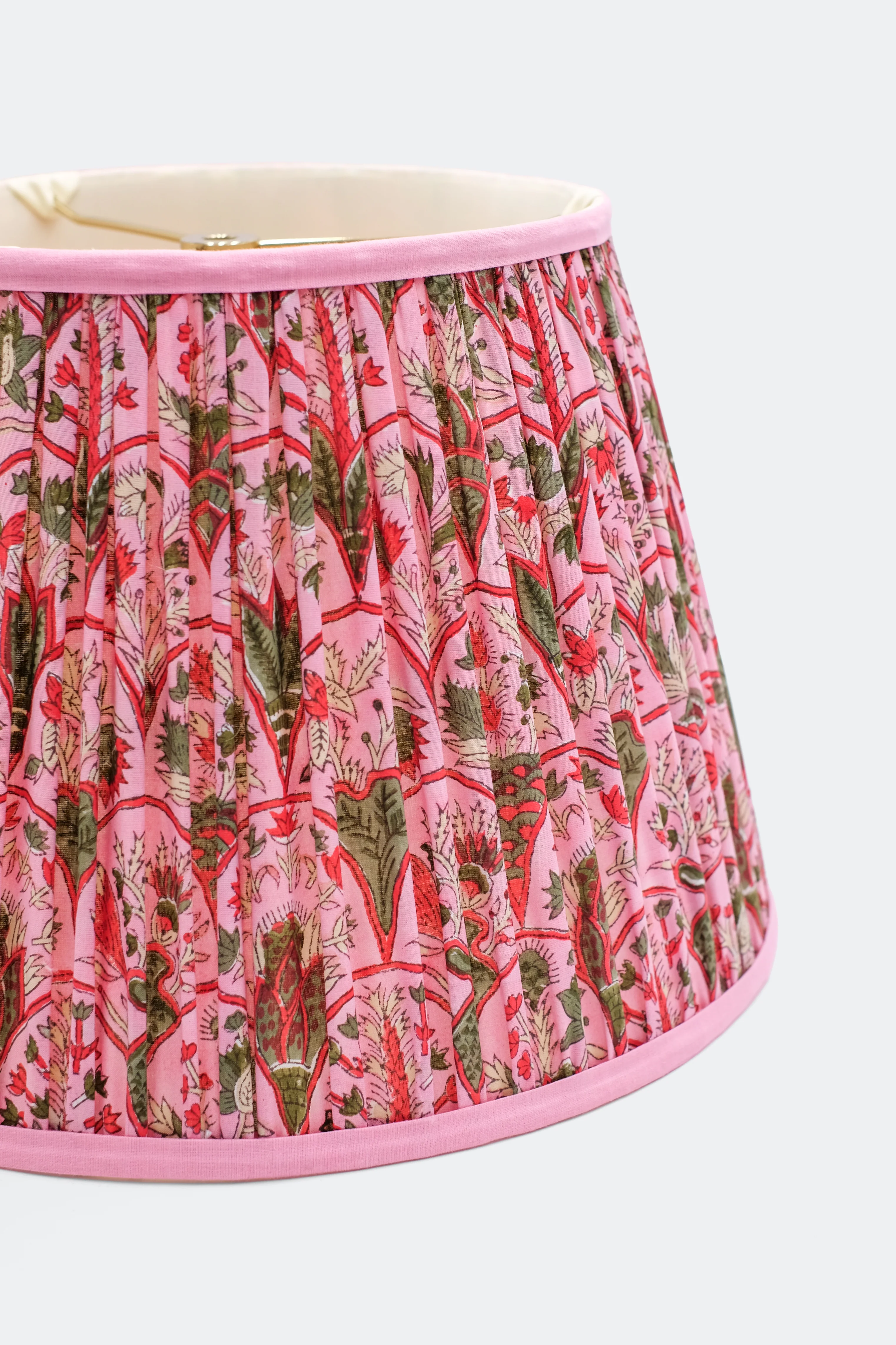 14” Pleated Empire Lampshade — Blockprint - Image 9
