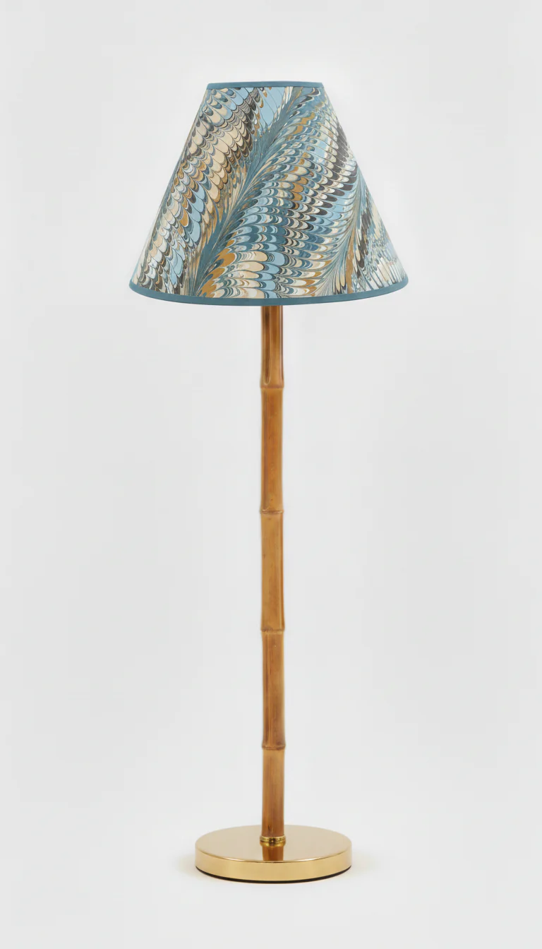16" Empire Lampshade —  Hand-Marbled - Image 15