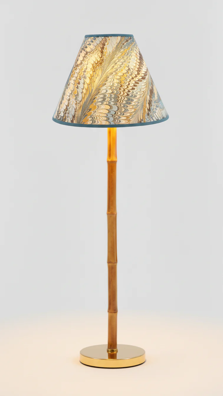 16" Empire Lampshade —  Hand-Marbled - Image 16