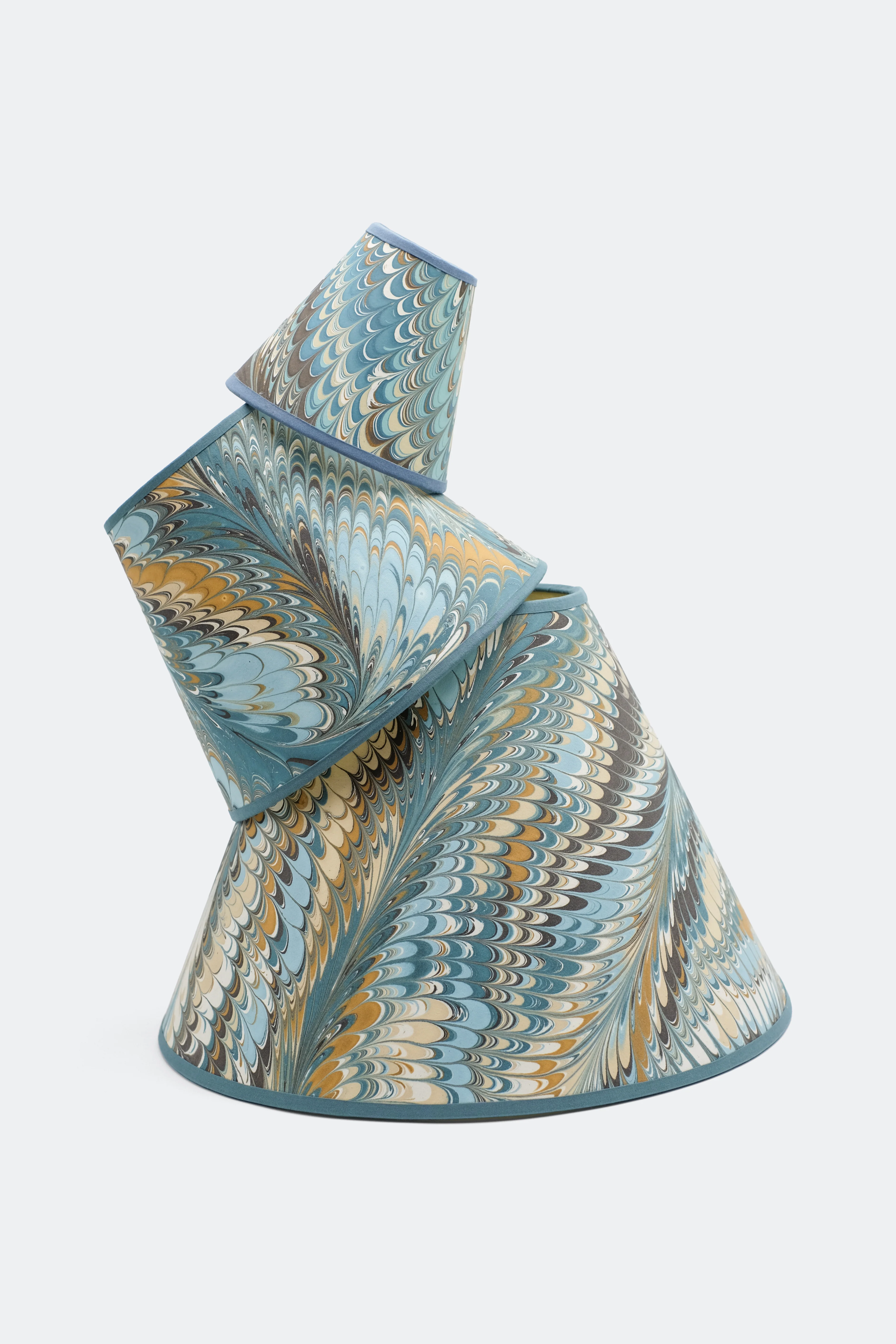 16" Empire Lampshade —  Hand-Marbled - Image 17