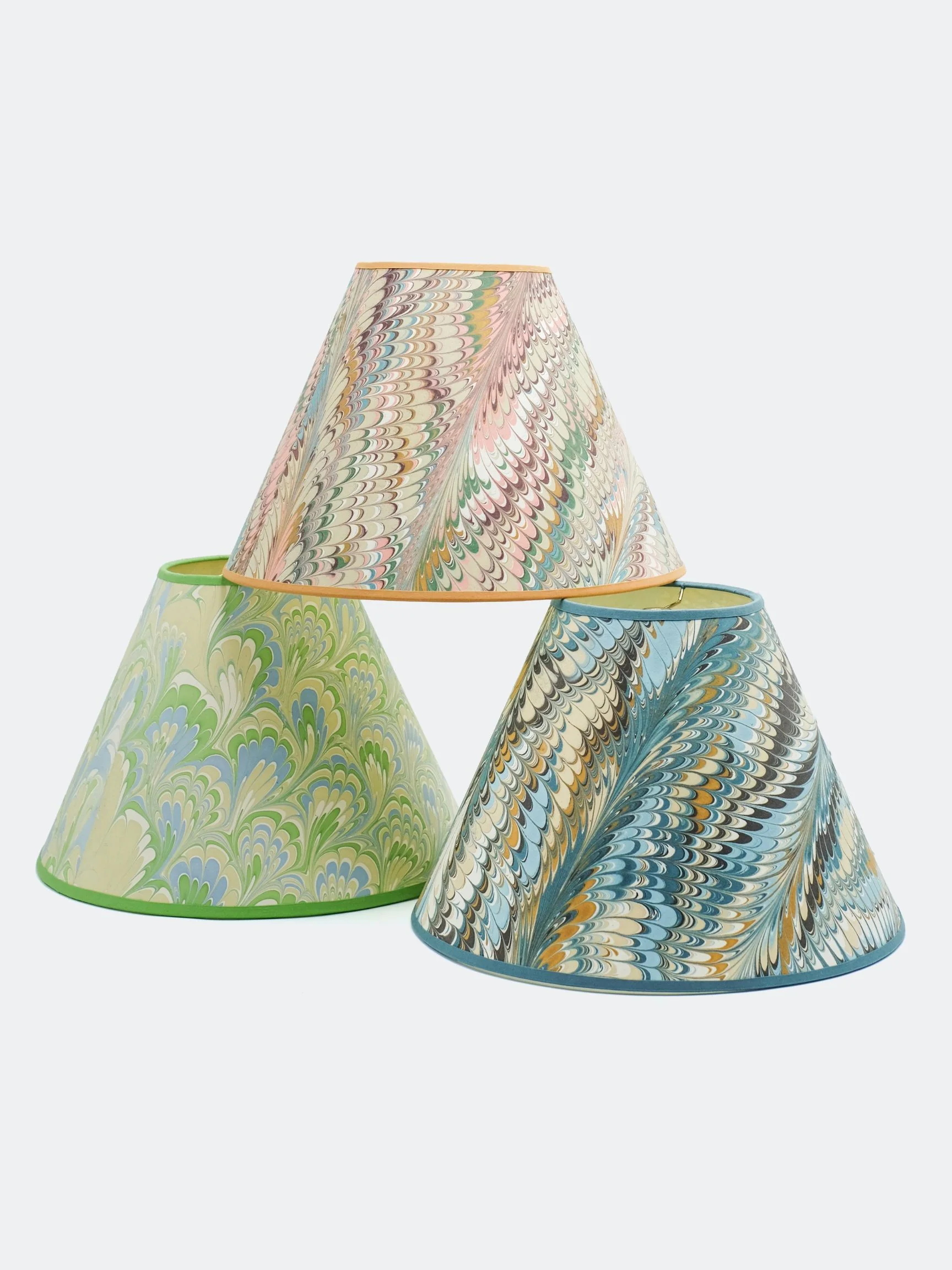 16" Empire Lampshade —  Hand-Marbled - Image 21