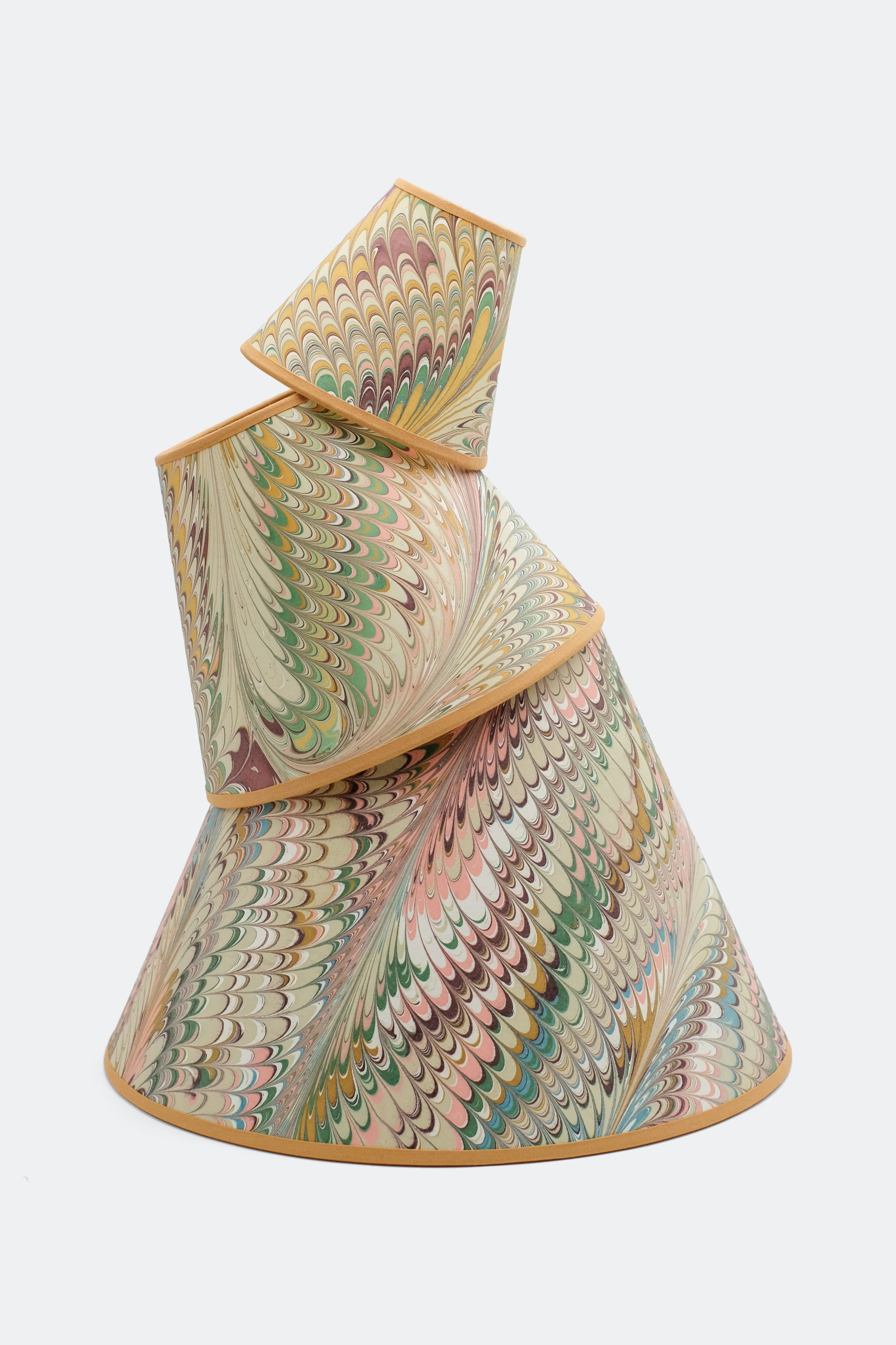 16" Empire Lampshade —  Hand-Marbled - Image 8