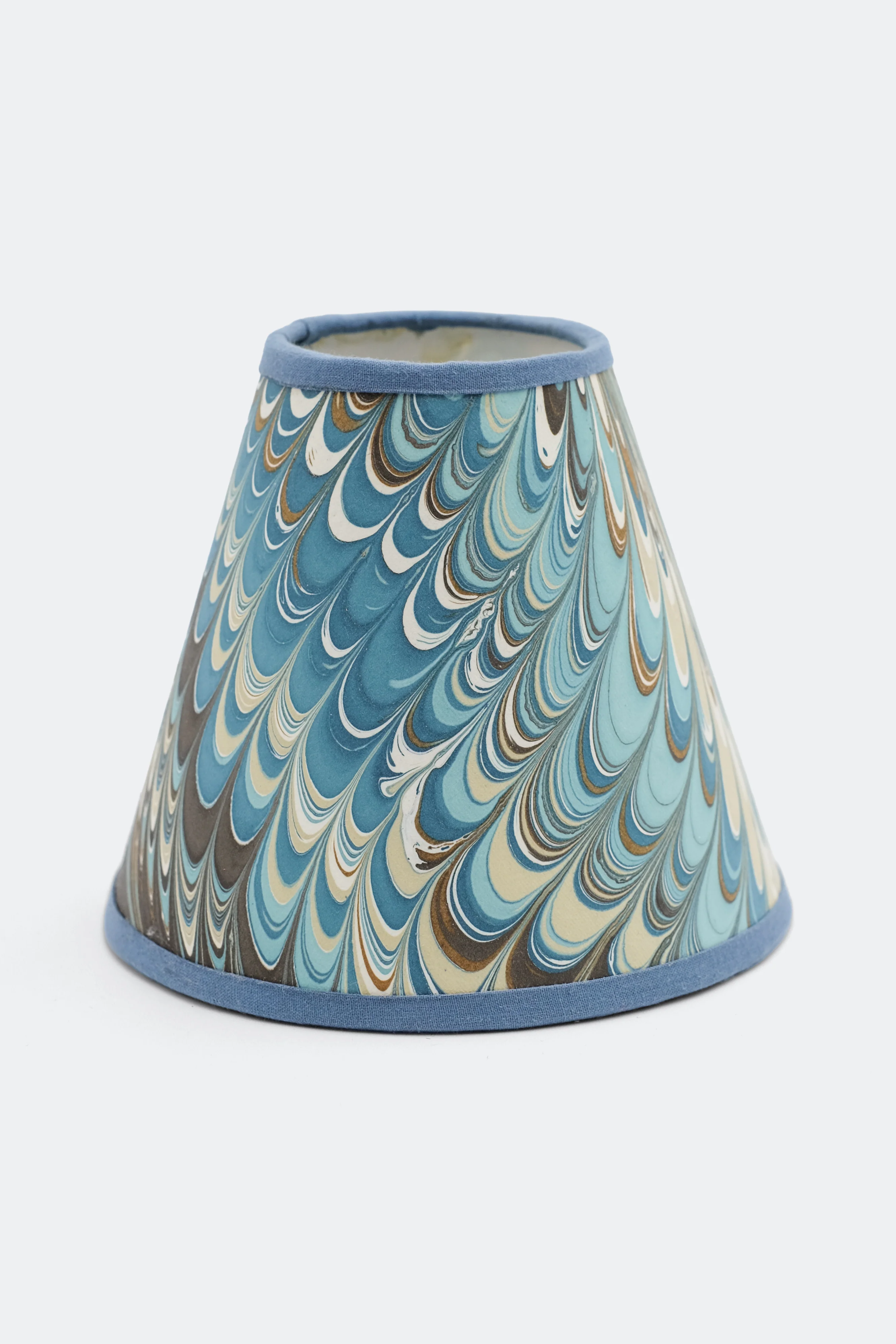 6" Clip On Chandelier Sconce Lampshade — Hand-Marbled - Image 12