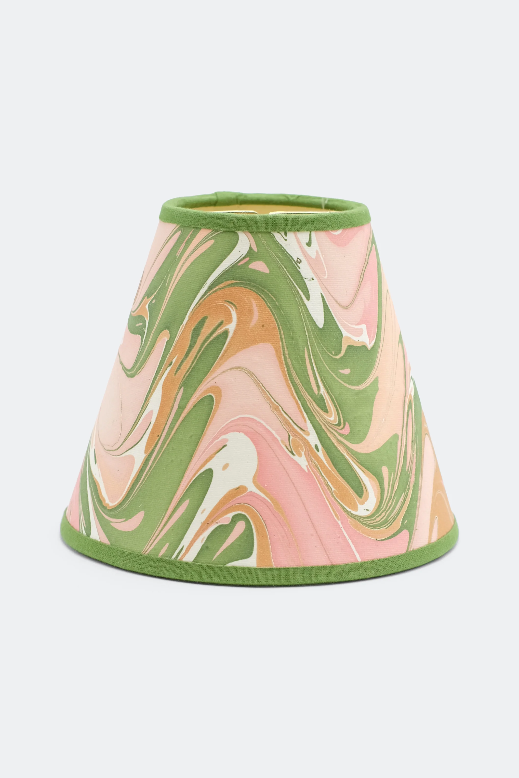 6" Clip On Chandelier Sconce Lampshade — Hand-Marbled - Image 7