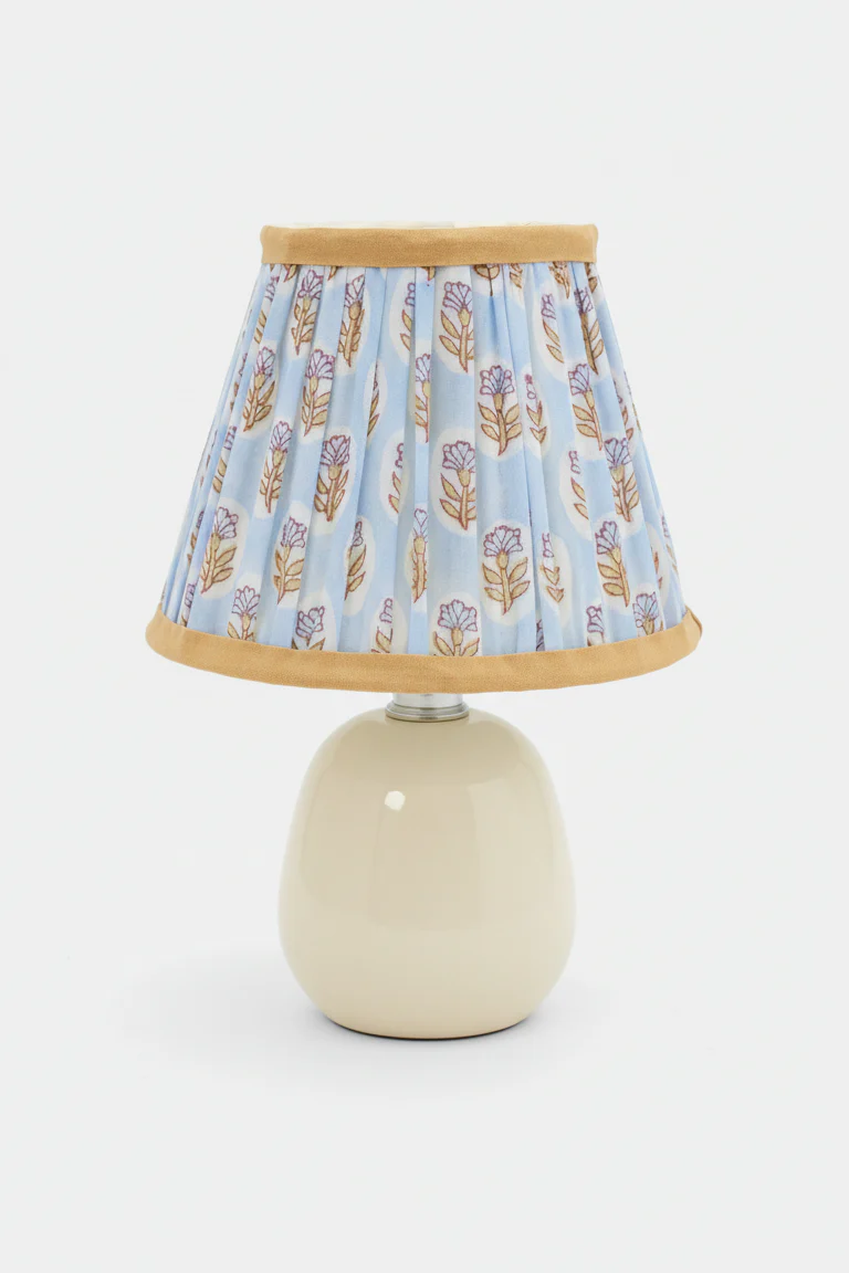 6'' Mini Pleated Lampshade —  Blockprint - Image 10