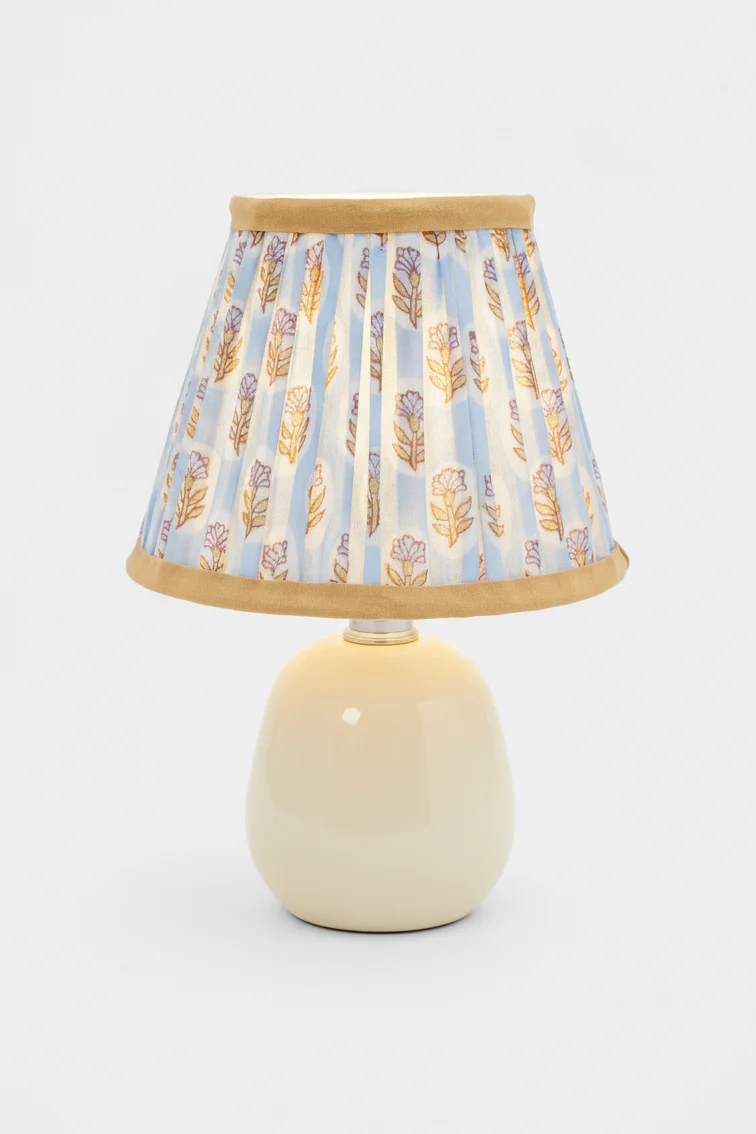 6'' Mini Pleated Lampshade —  Blockprint - Image 11