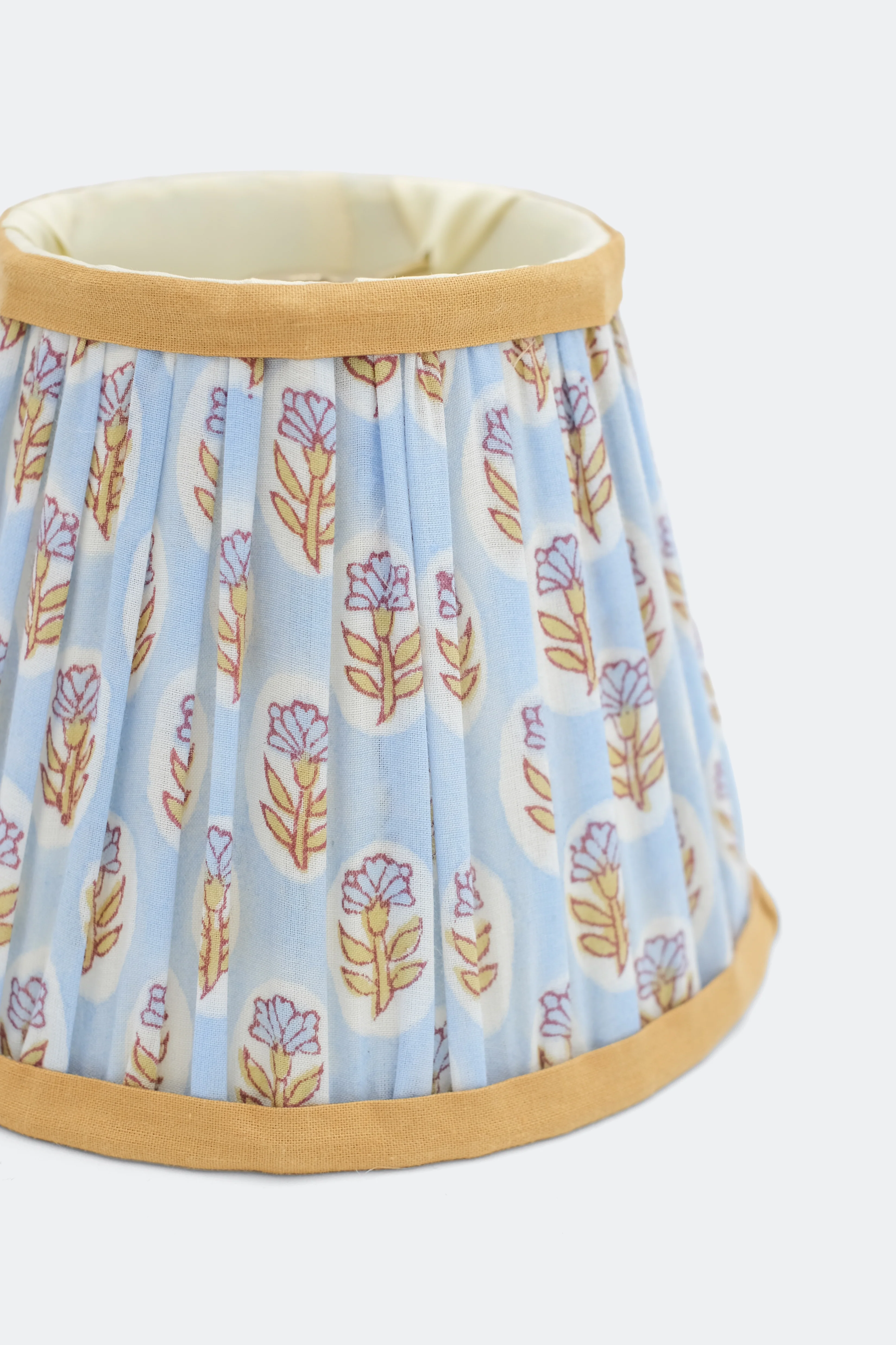 6'' Mini Pleated Lampshade —  Blockprint - Image 12