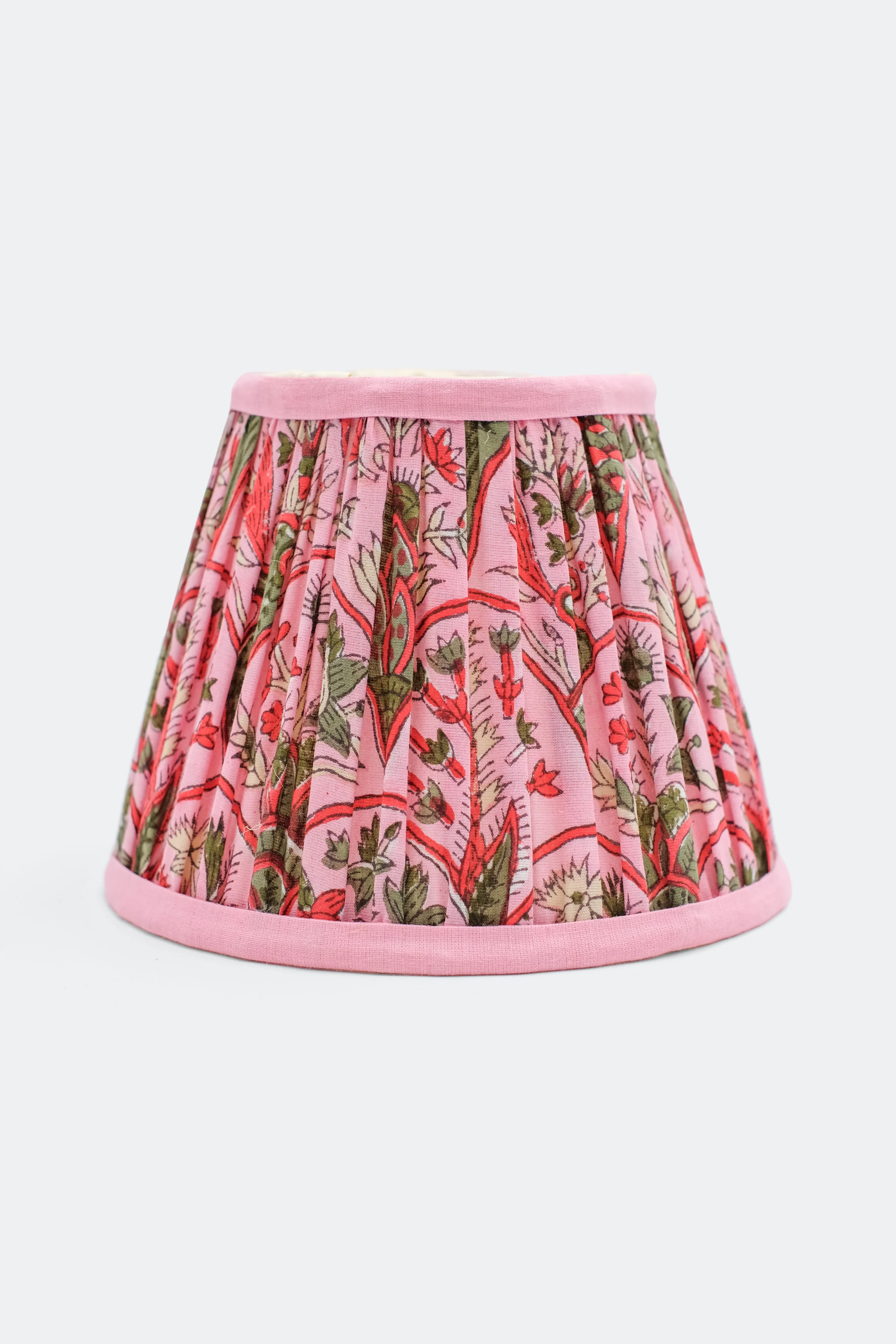 6'' Mini Pleated Lampshade —  Blockprint - Image 13