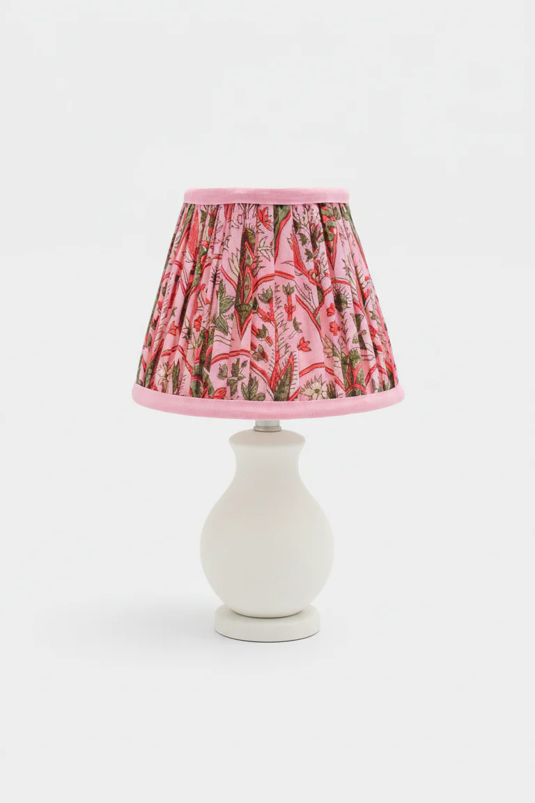 6'' Mini Pleated Lampshade —  Blockprint - Image 15