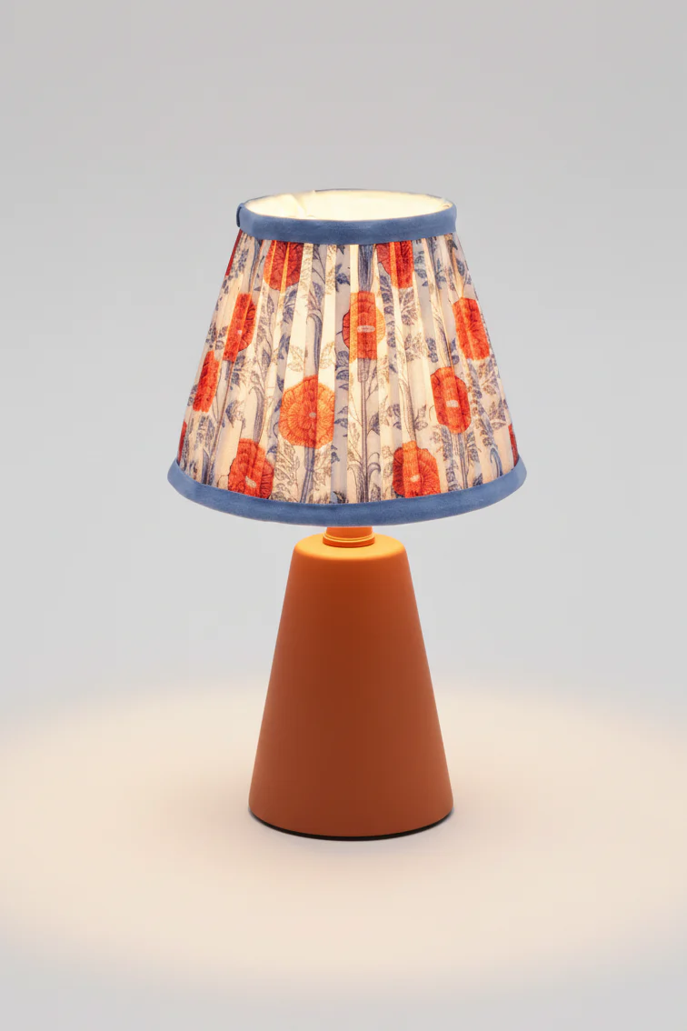 6'' Mini Pleated Lampshade —  Blockprint - Image 4