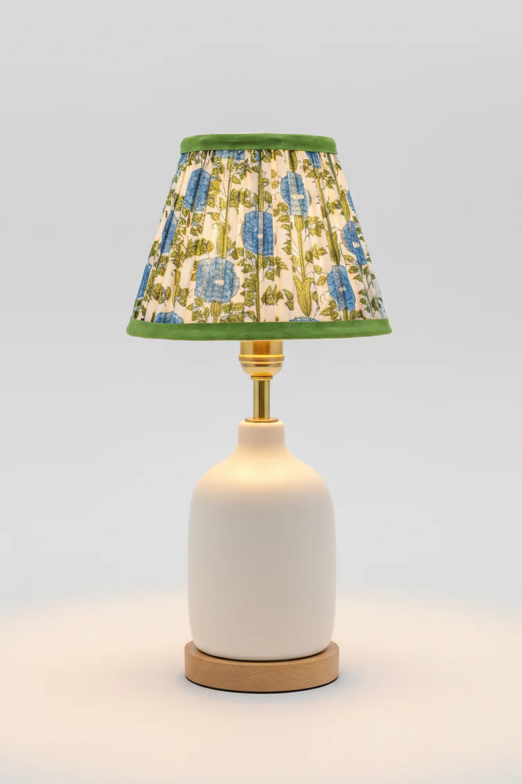 6'' Mini Pleated Lampshade —  Blockprint - Image 7