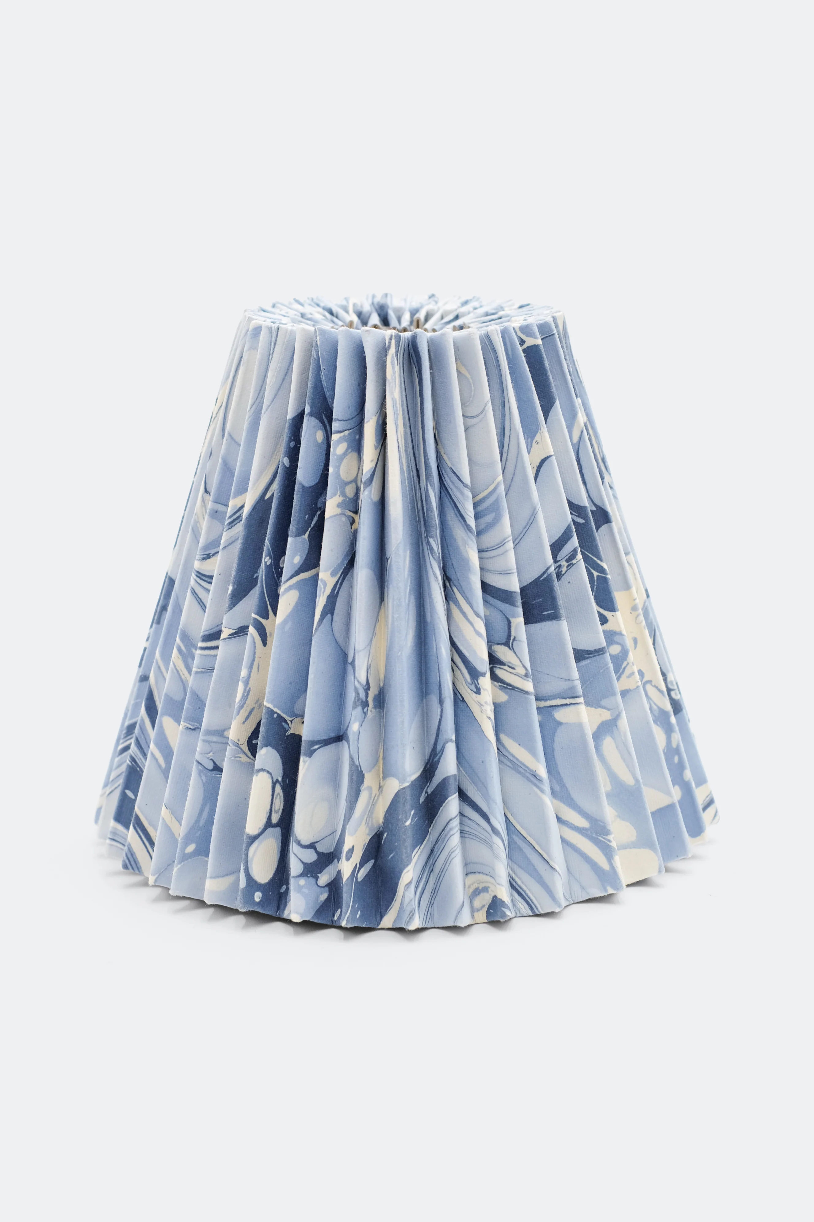 8" Pleated Empire Lampshade —  Hand-Marbled - Image 16