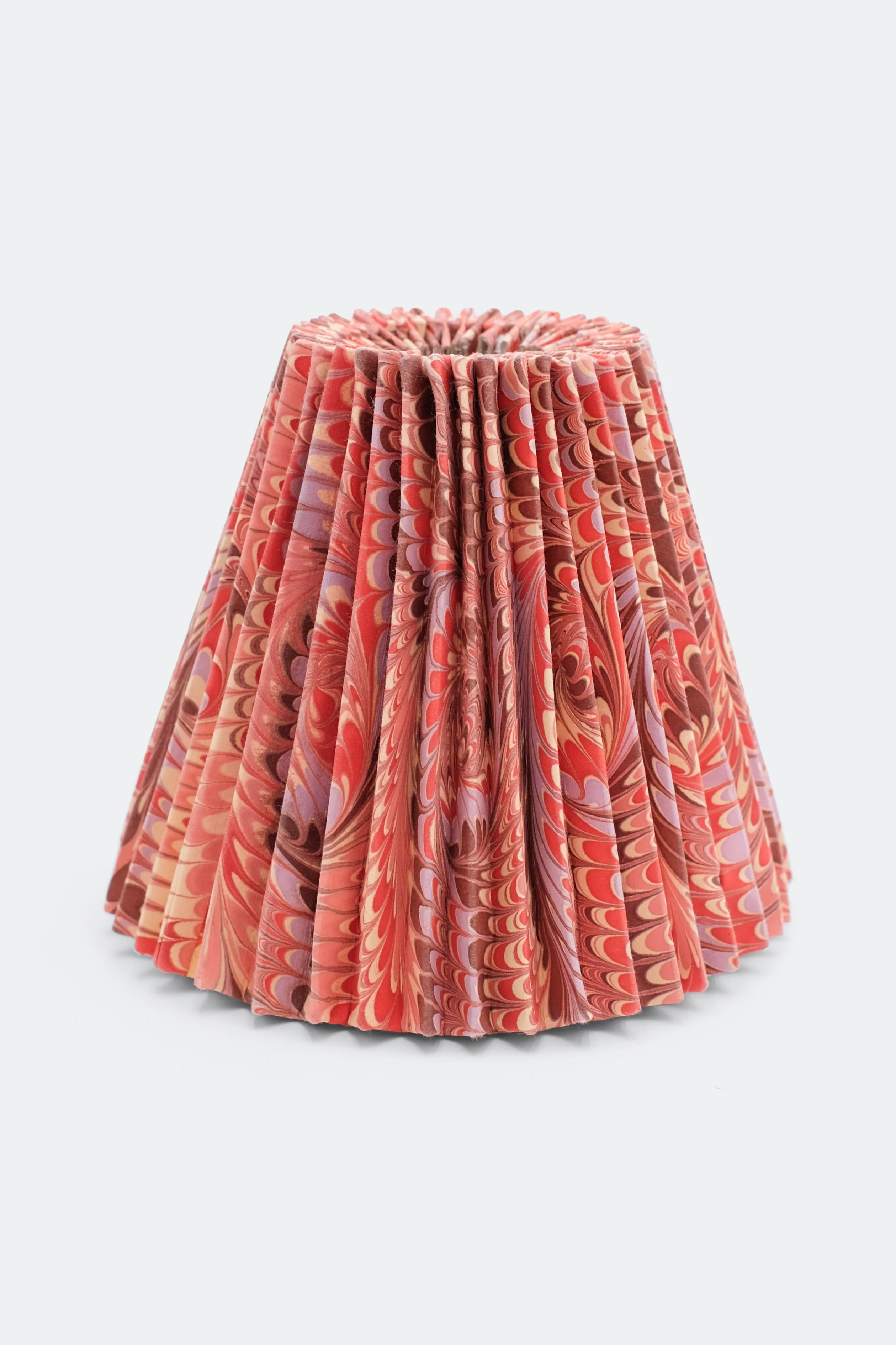 8" Pleated Empire Lampshade —  Hand-Marbled - Image 21