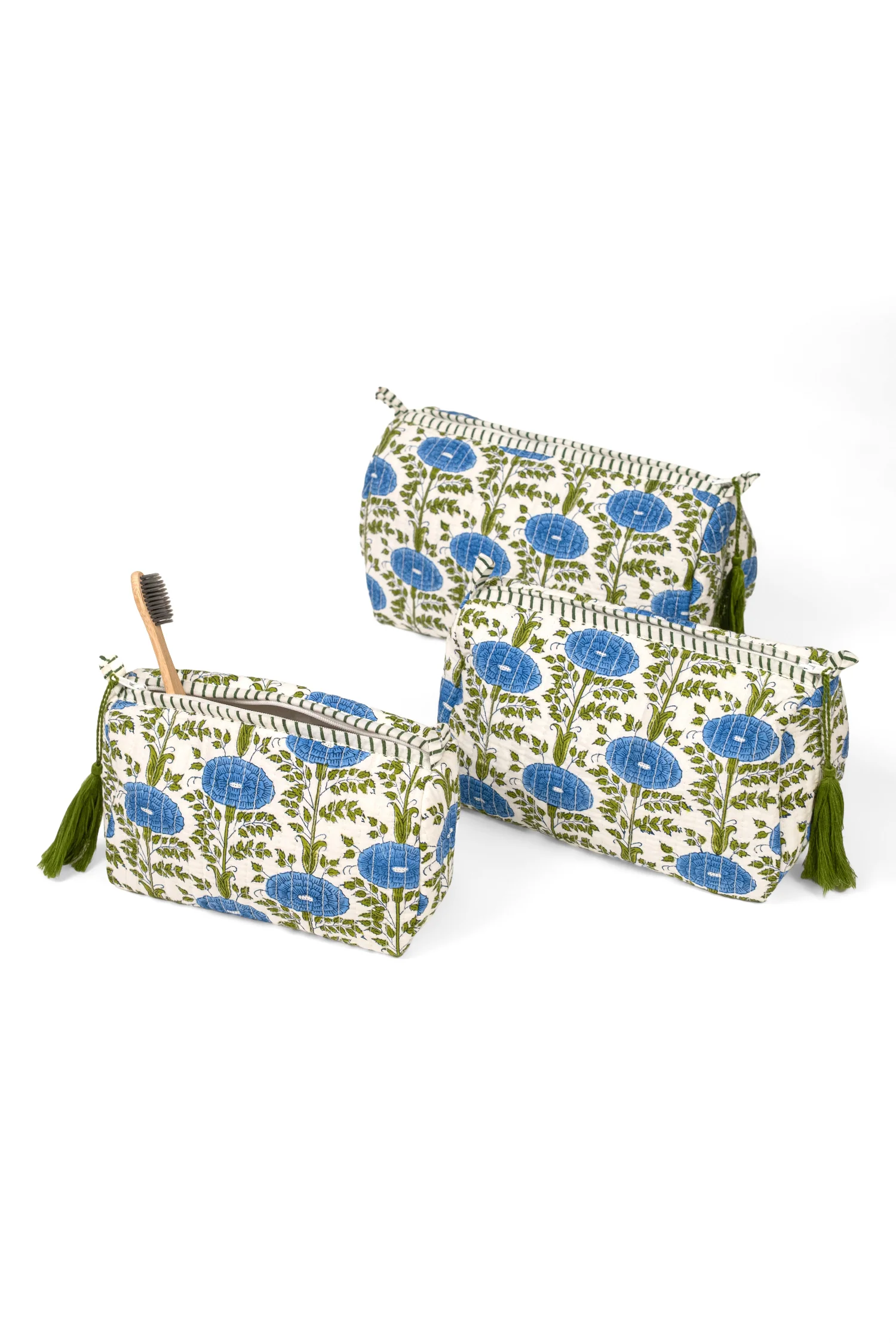 Araminta Toiletry Bag - Blue - Image 2