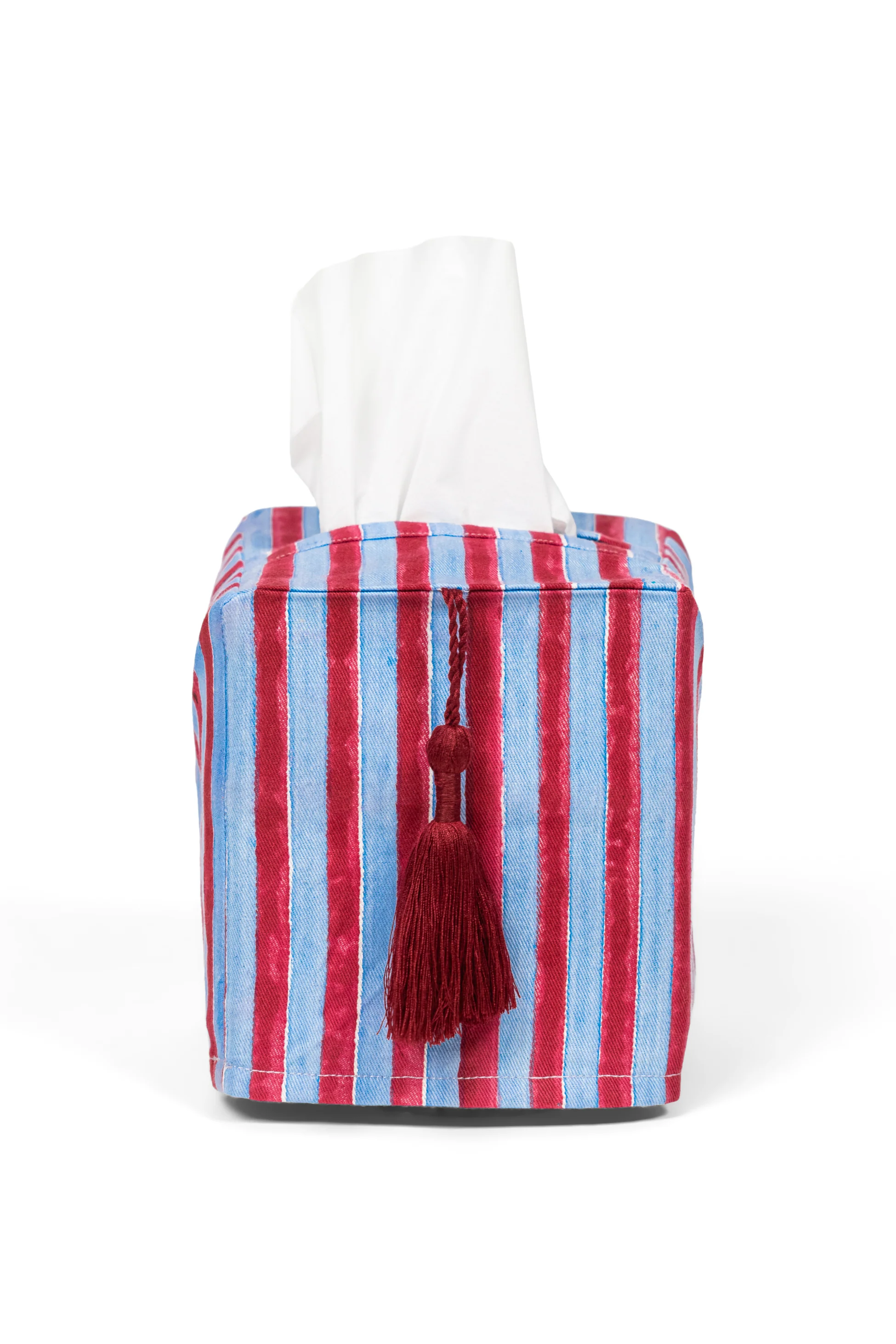 Stripes Blockprint Tissue Box Cover