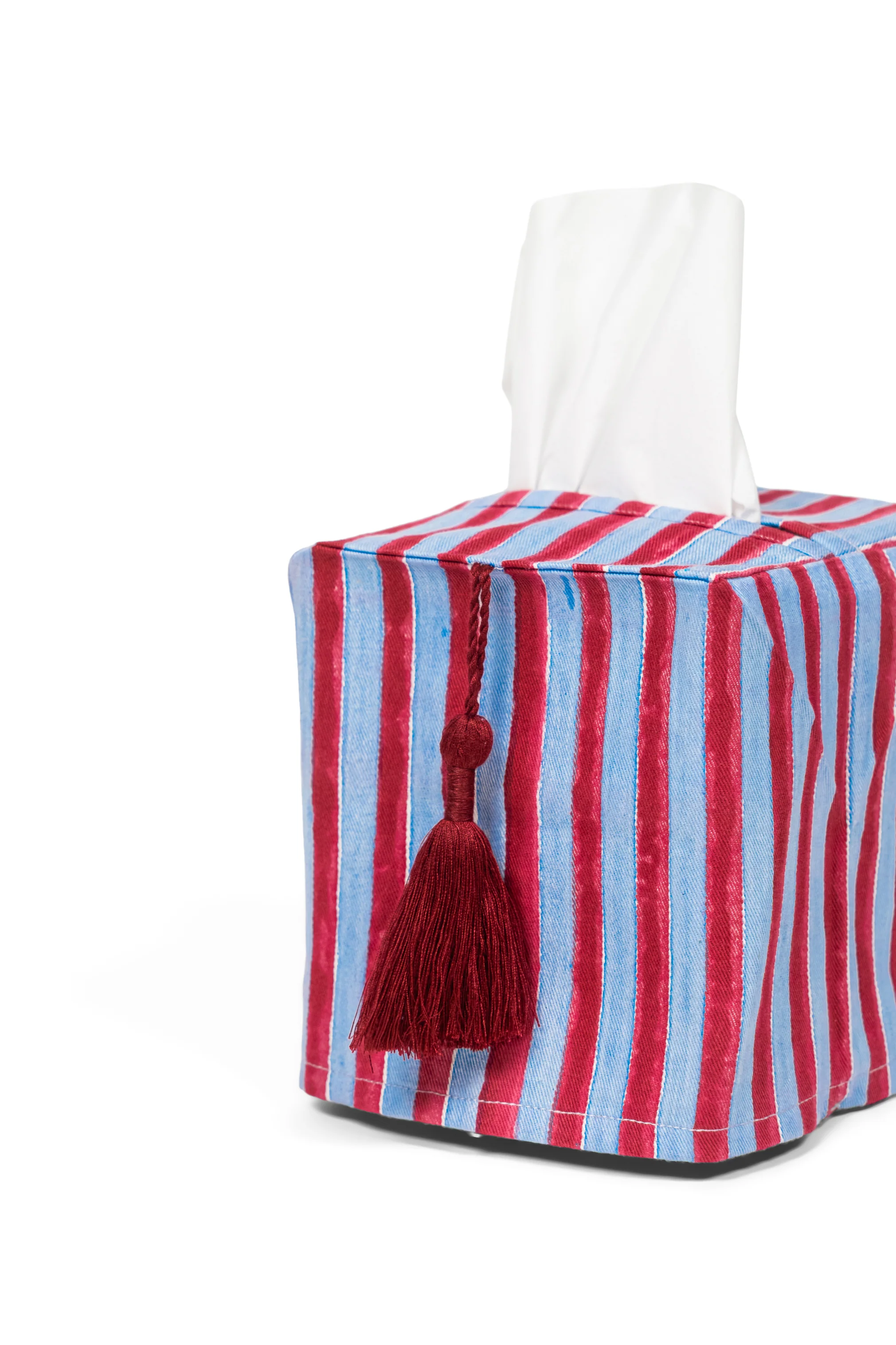 Stripes Blockprint Tissue Box Cover - Image 3