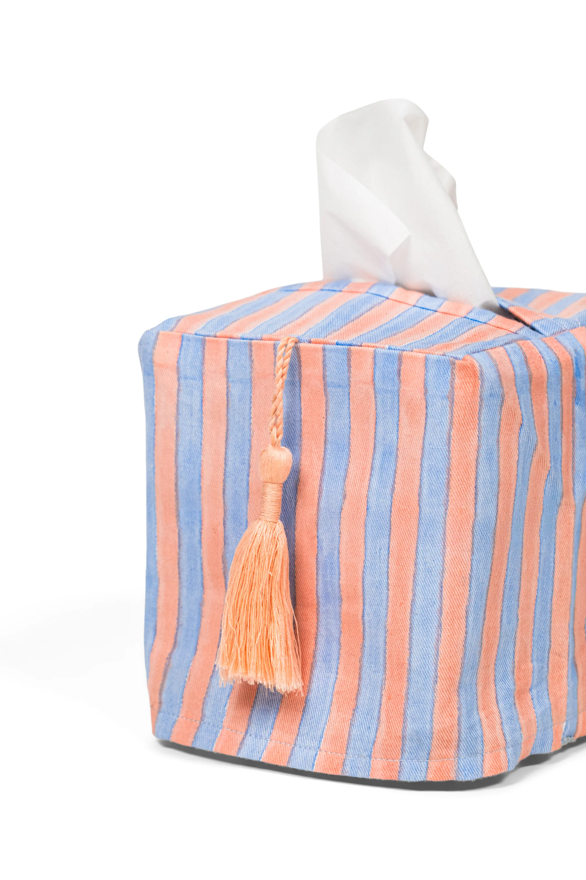 Stripes Blockprint Tissue Box Cover - Image 6