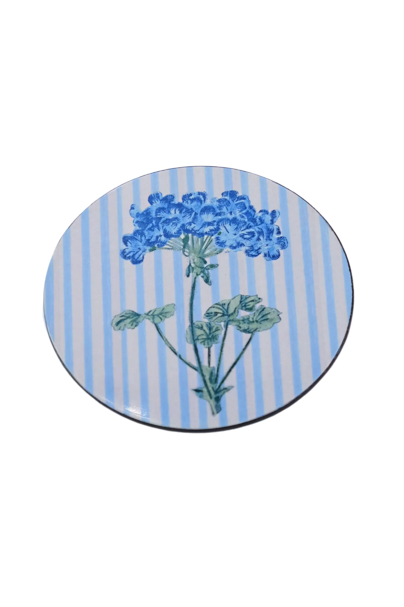 Blue Hydrangea Lacquerware Coasters, Set of 4 - Image 4