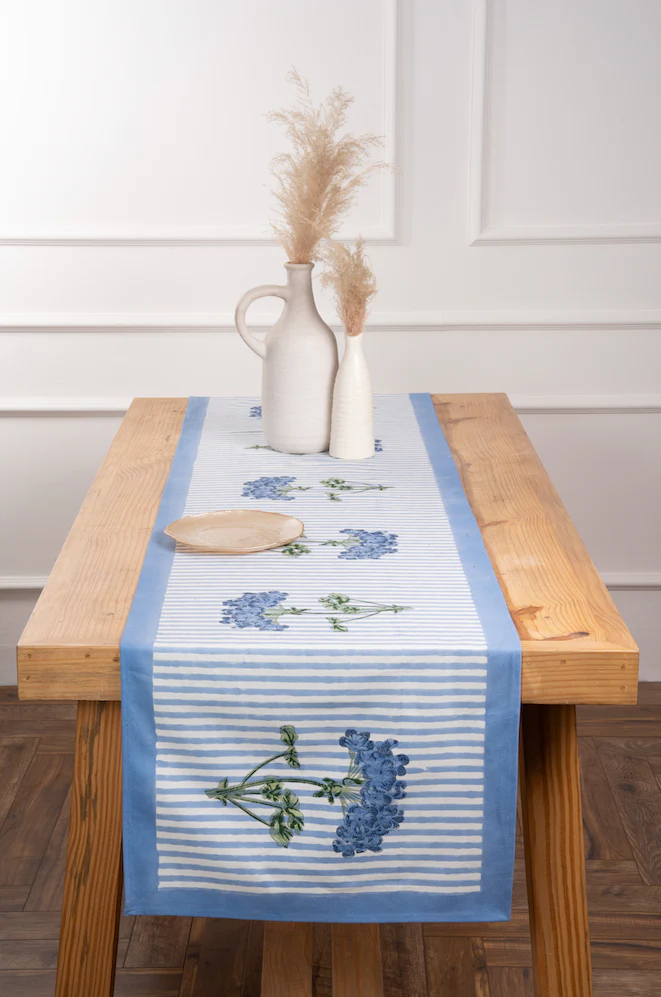 Blue Hydrangea Tablerunner - Image 4