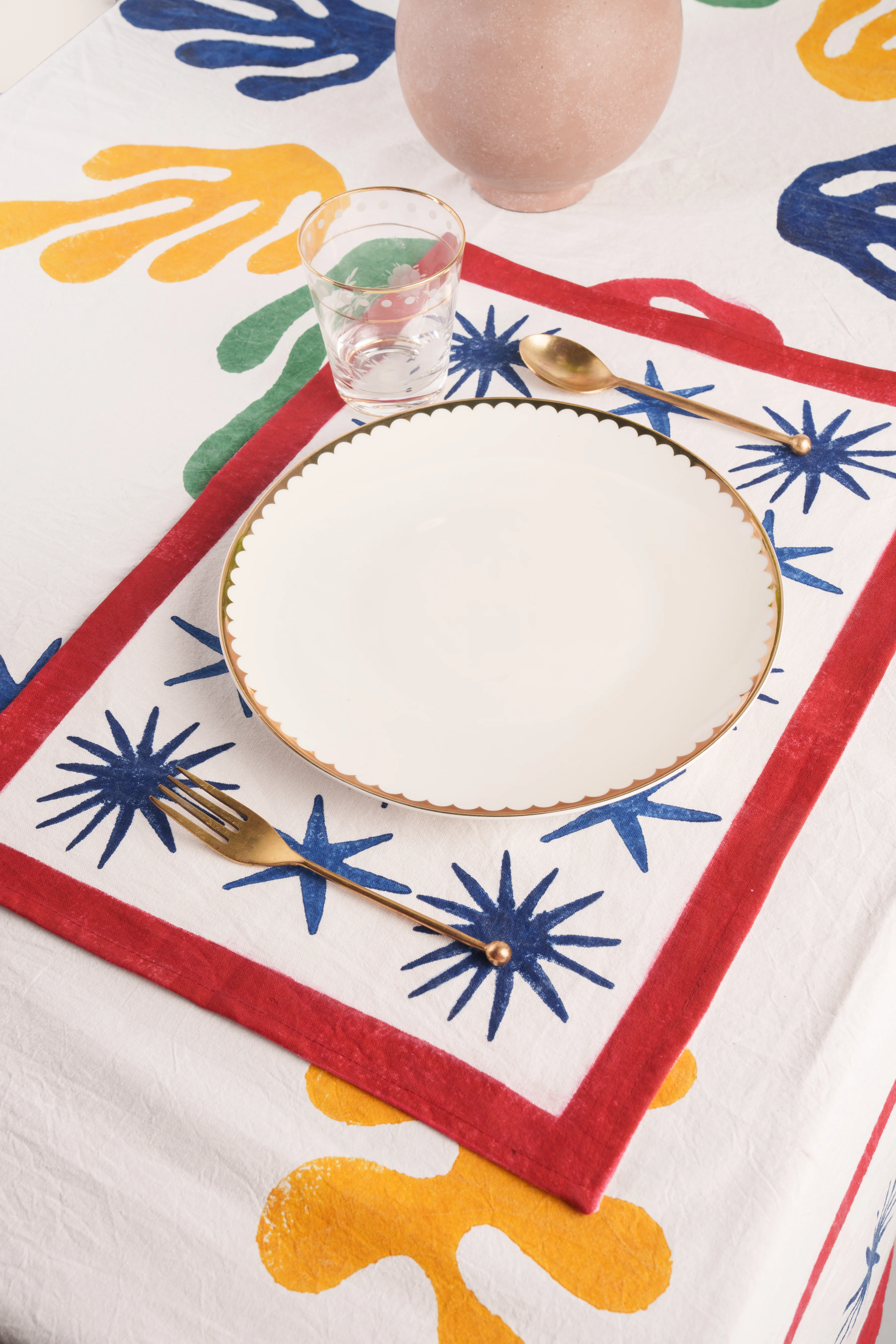 Celestial Matisse Blockprint Placemat - Image 3