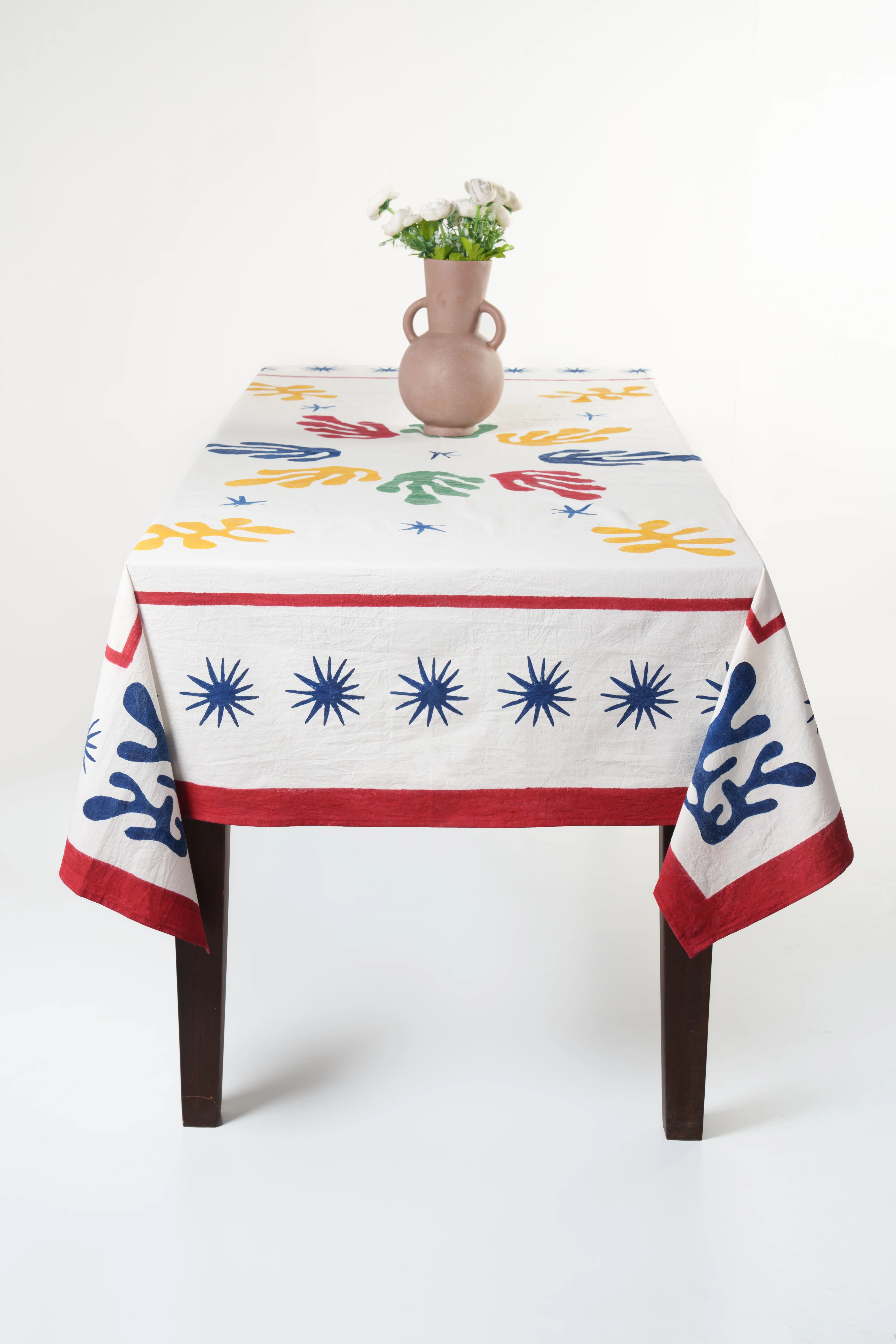 Celestial Matisse Blockprint Tablecloth - Image 4