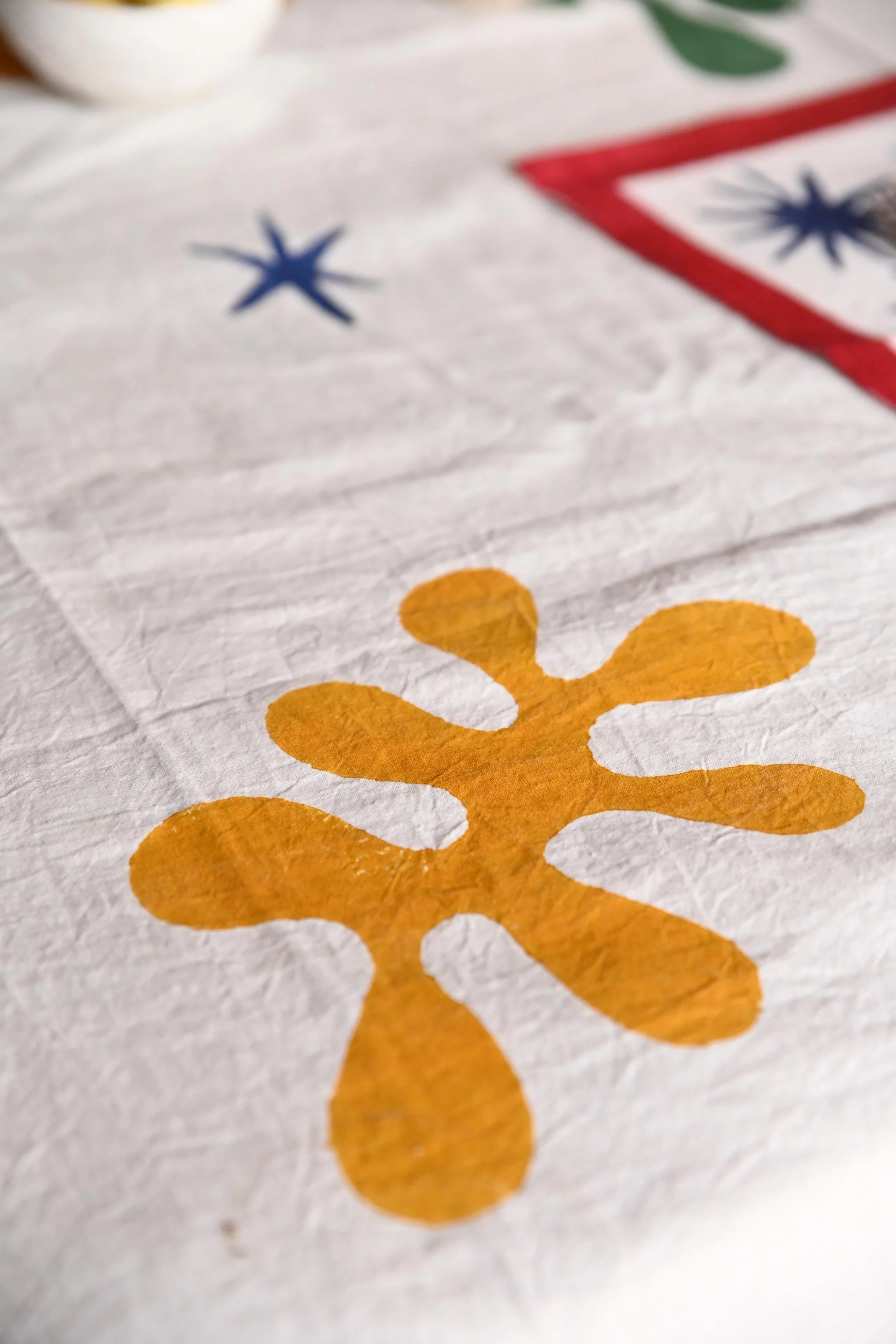 Celestial Matisse Blockprint Tablecloth - Image 5