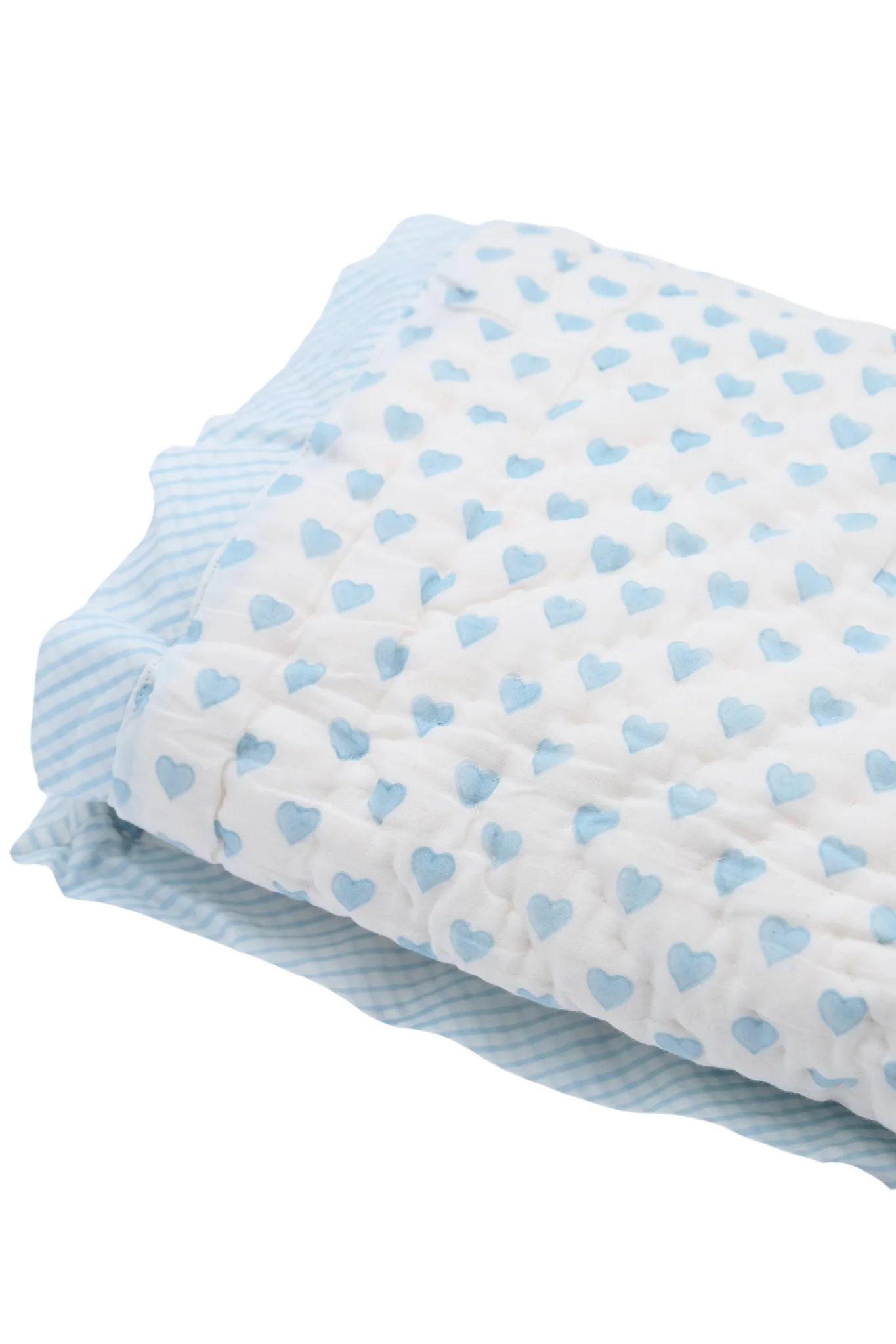 Dachshunds & Hearts Reversible Block Print Baby Quilt - Image 3