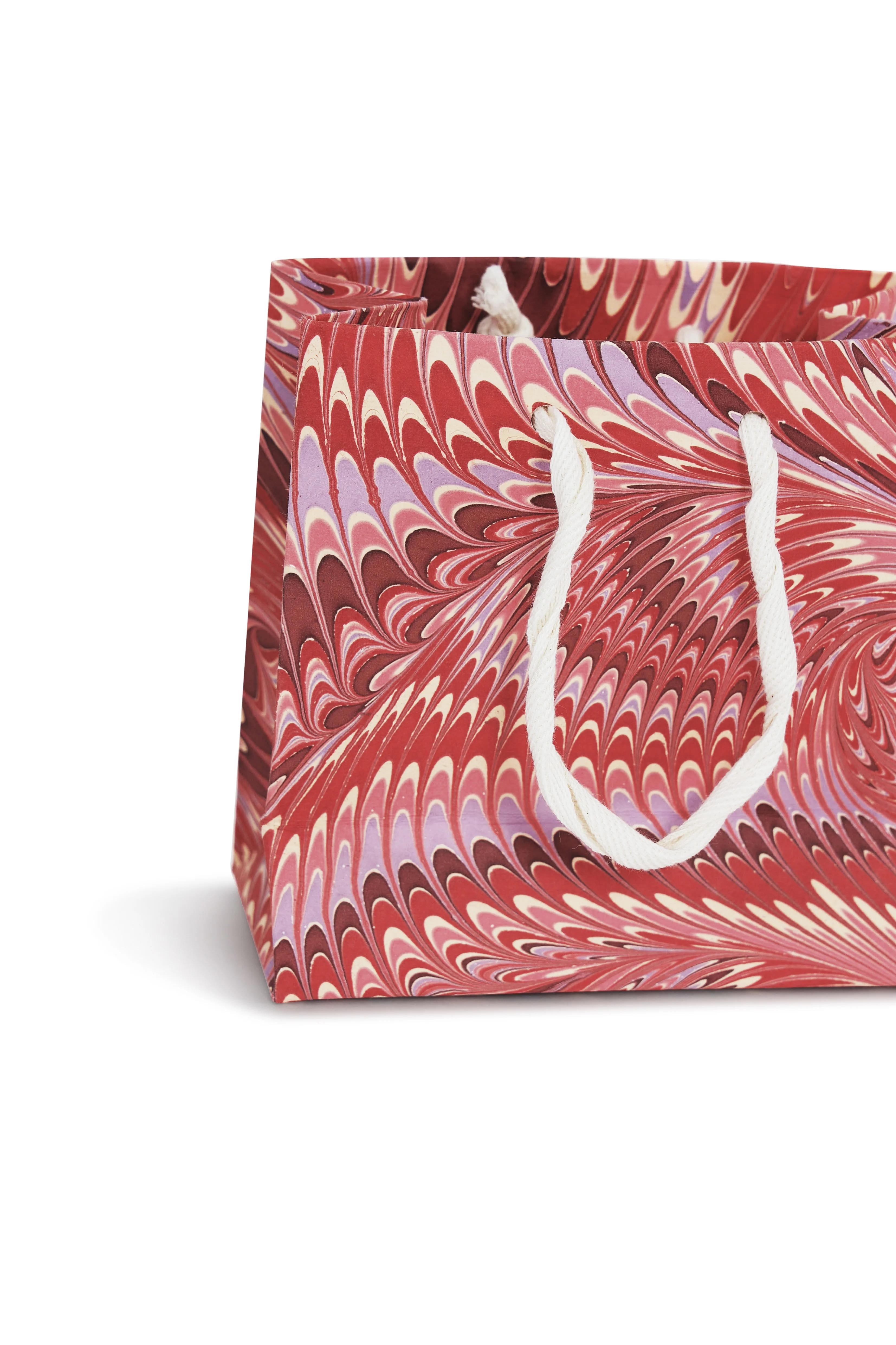 Florentine Pink Hand Marbled Gift Bag - Image 4