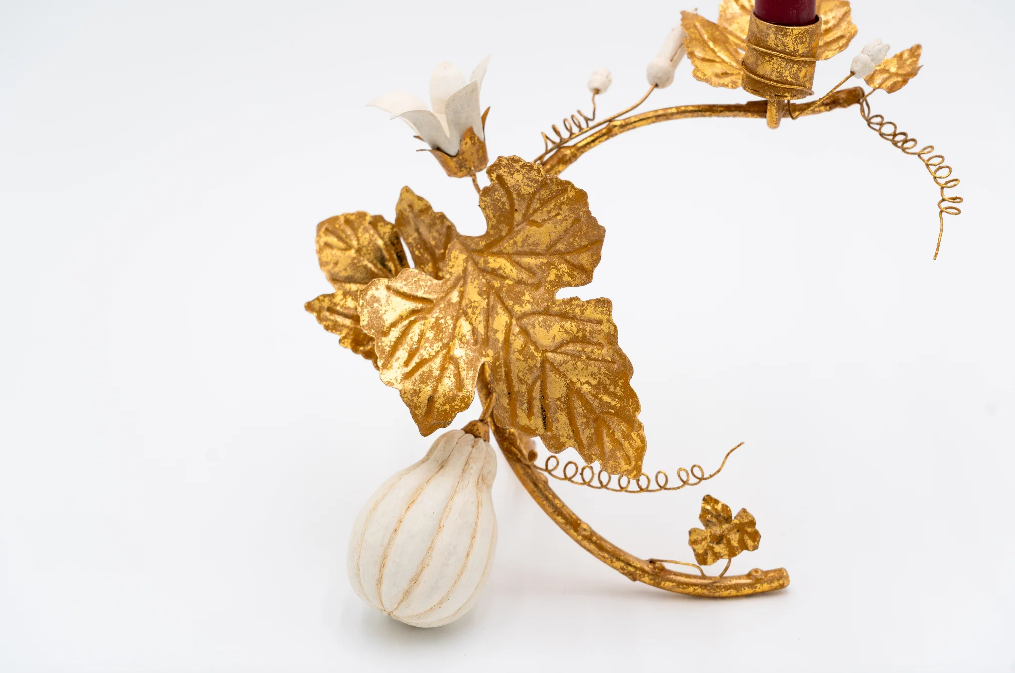 Gourd Gold Leaf Candleholder - Image 3