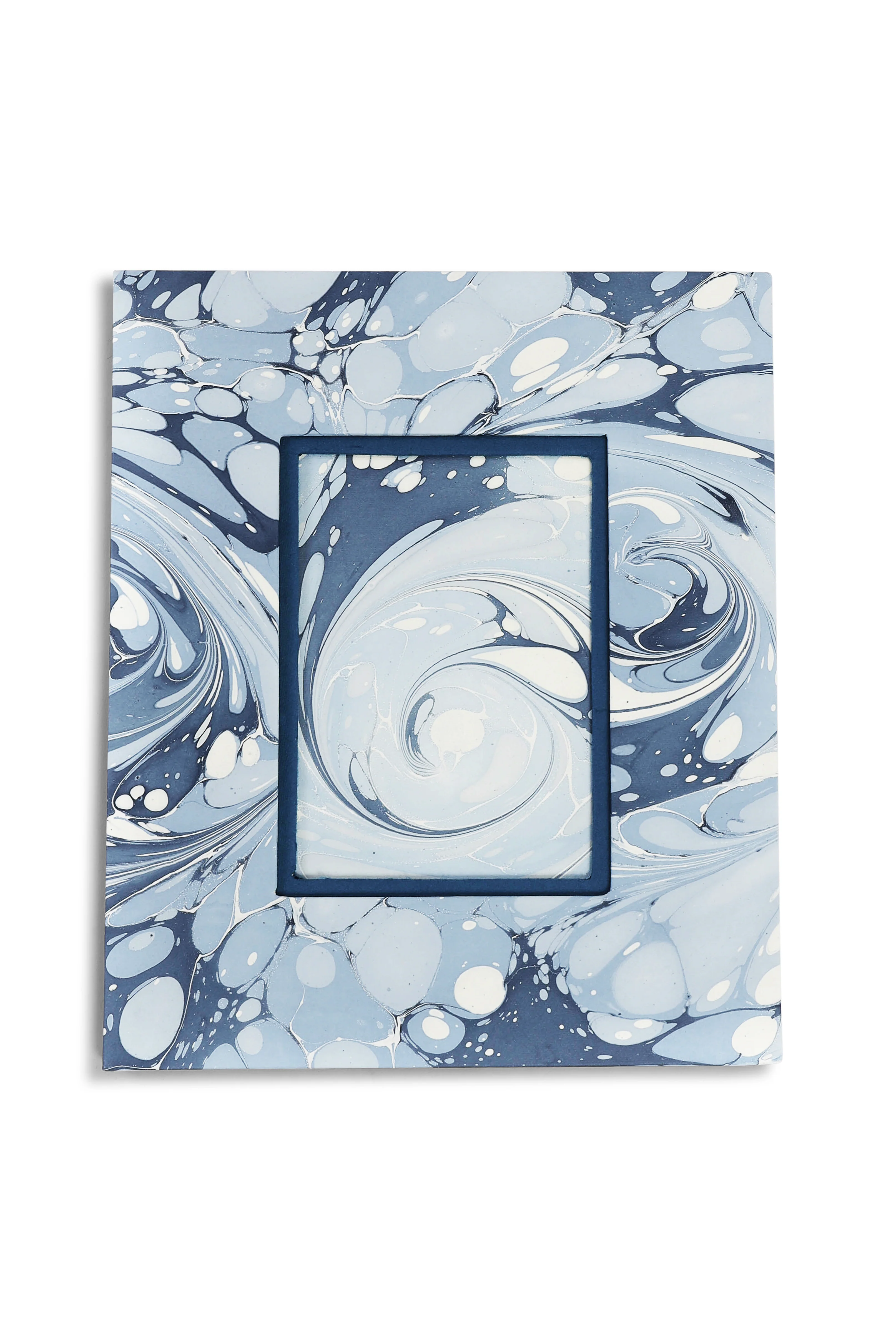 Hand-Marbled Large Wall Picture Frame in Ocean Wave, 5x7 - Image 2