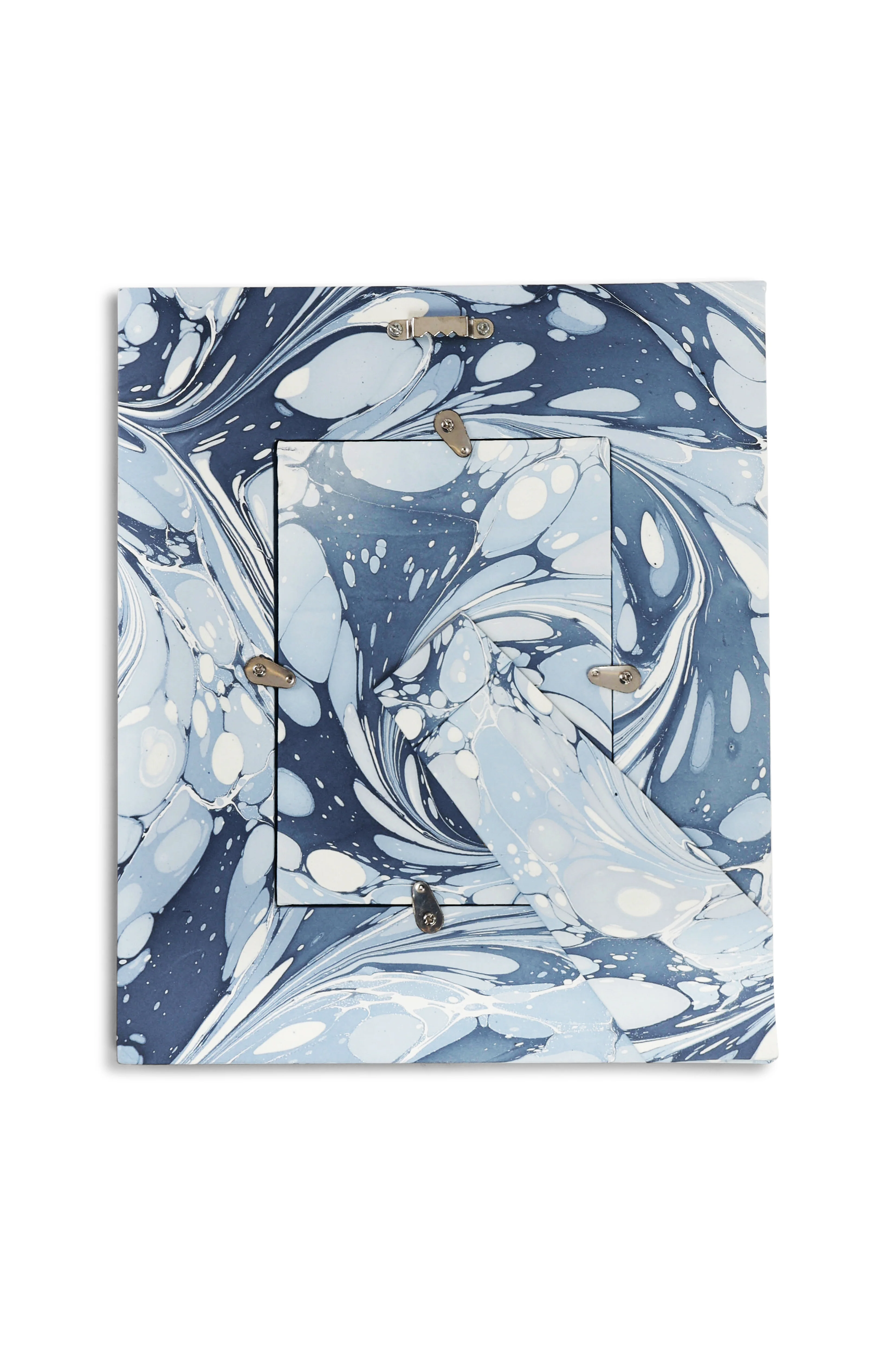 Hand-Marbled Large Wall Picture Frame in Ocean Wave, 5x7 - Image 3