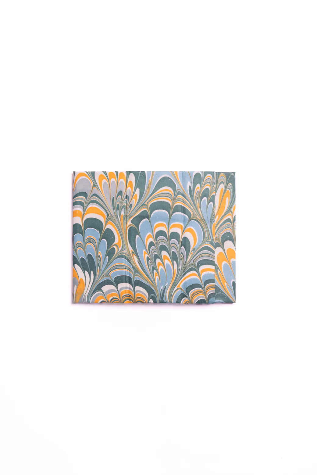 Hand-Marbled Pencil Holder Organizer in Blue Marbling - Image 4